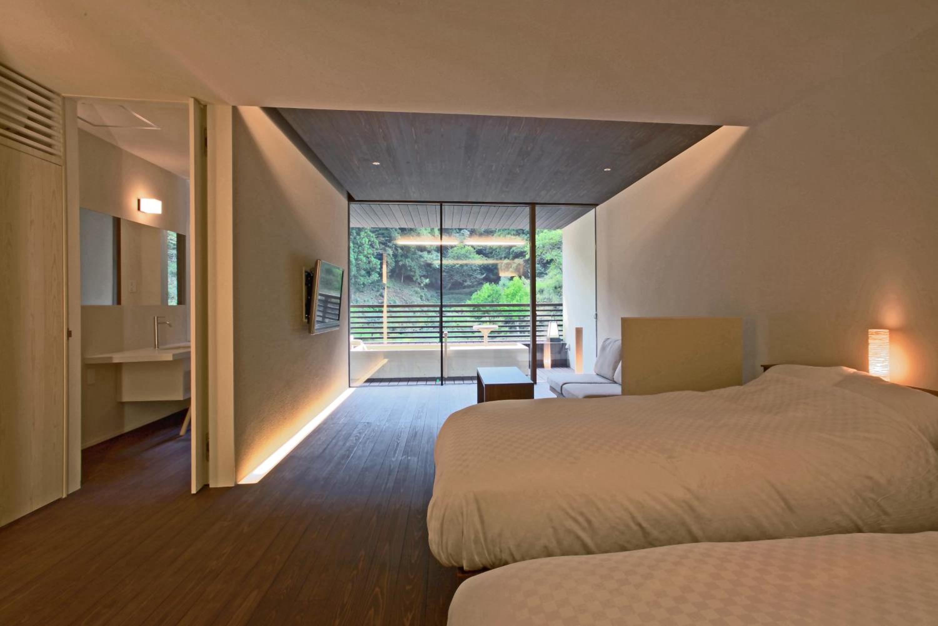 Semi Room, Luxury, 2 Semi Double Beds, Outdoor Bath
