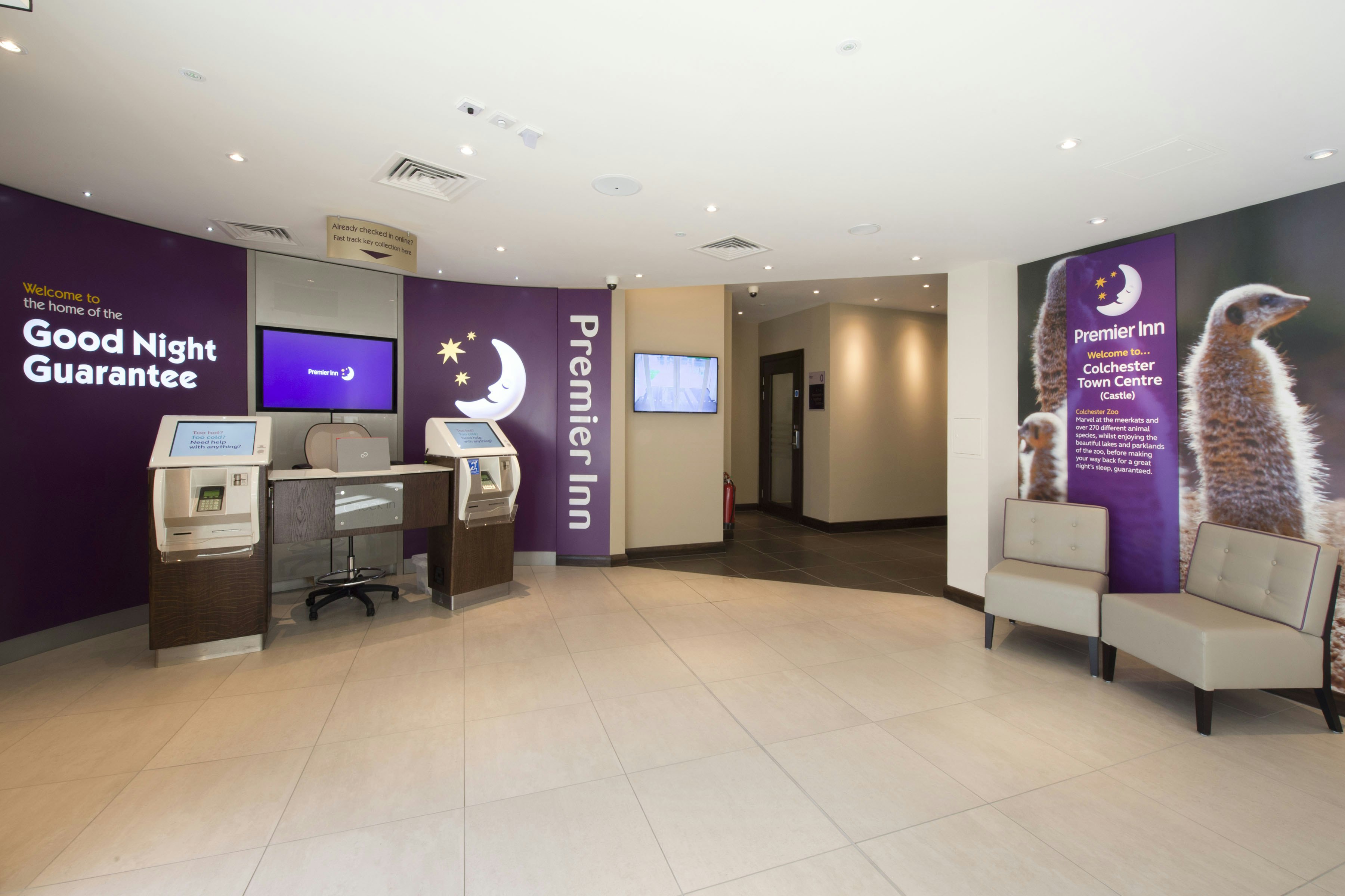 Lobby at Premier Inn Colchester Town Centre (Castle), COLCHESTER