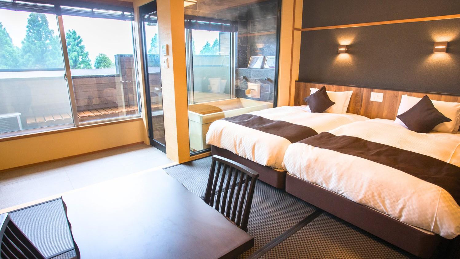 Superior, Twin Beds, Outdoor Bath