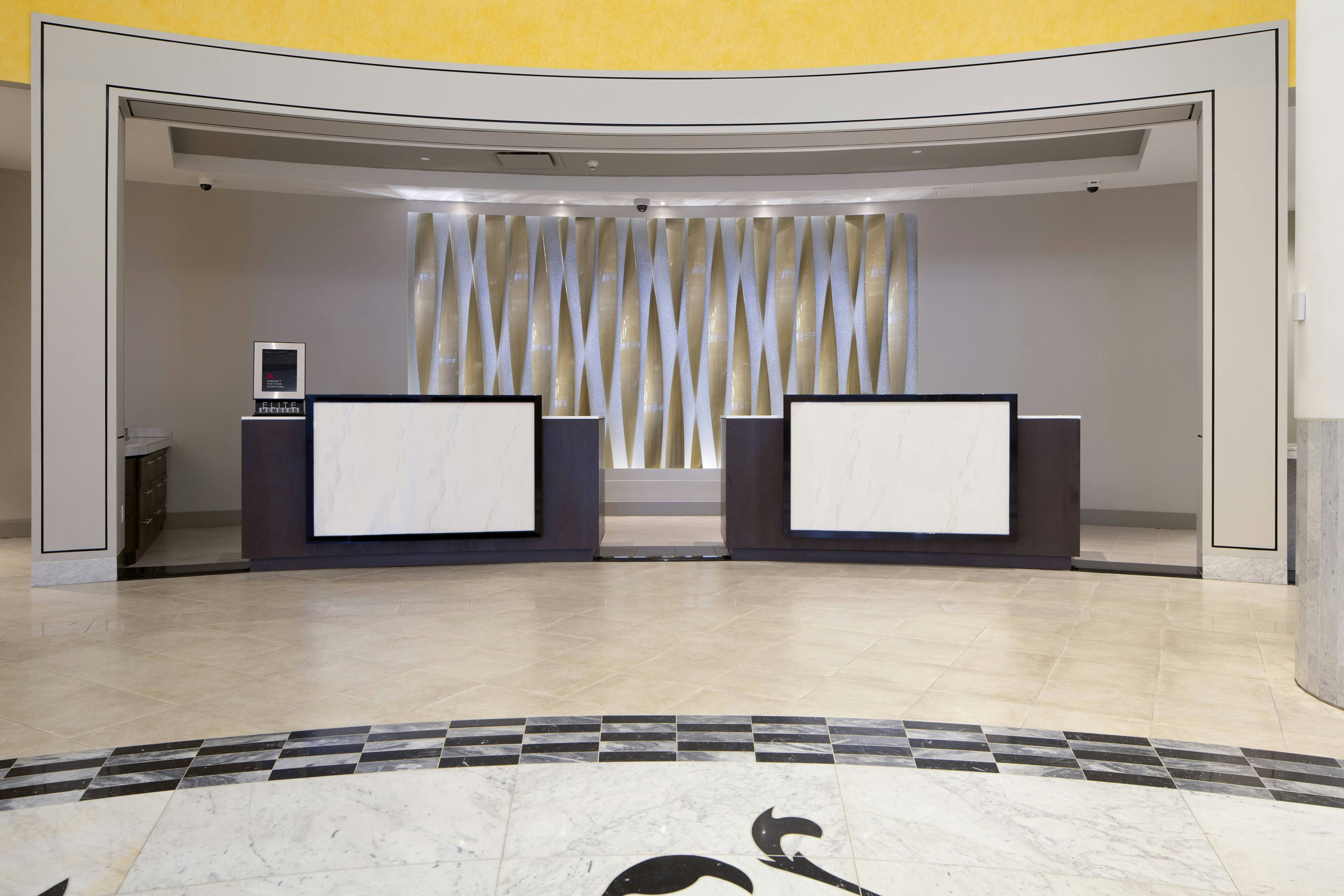Lobby at Marriott Hartford Downtown, HARTFORD - CT