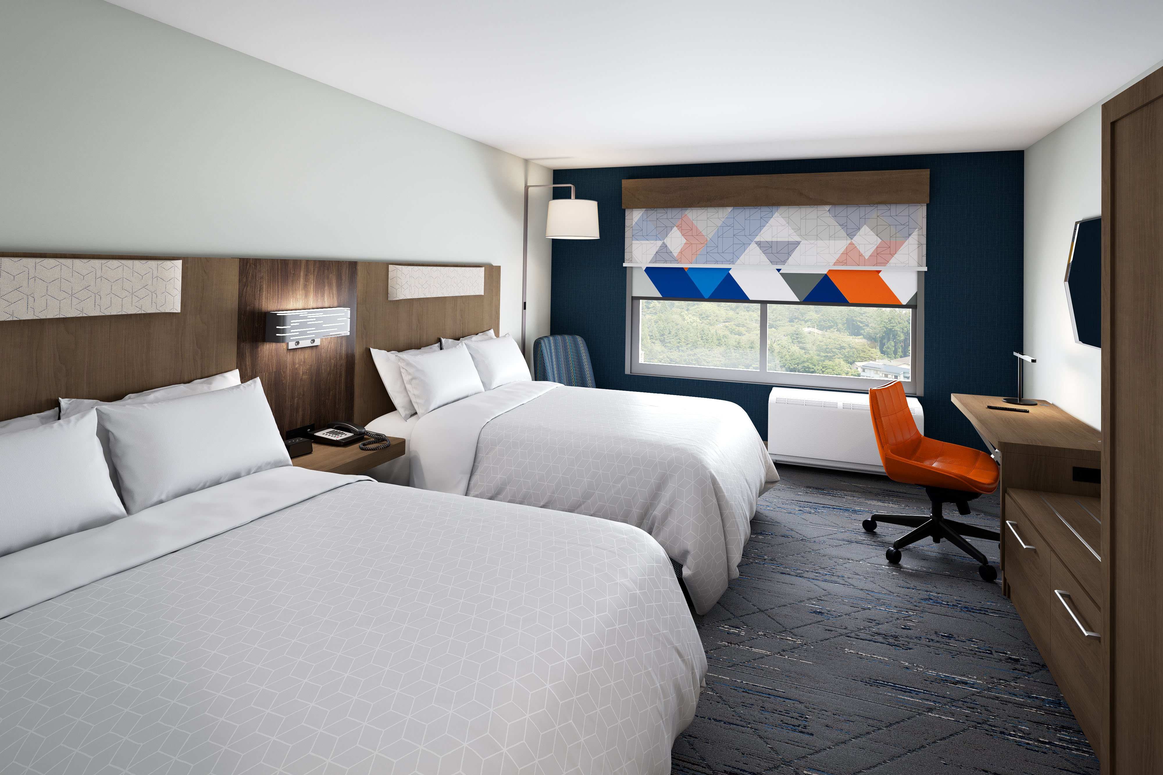 STANDARD, 2 QUEEN BEDS, FOUNTAIN VIEW