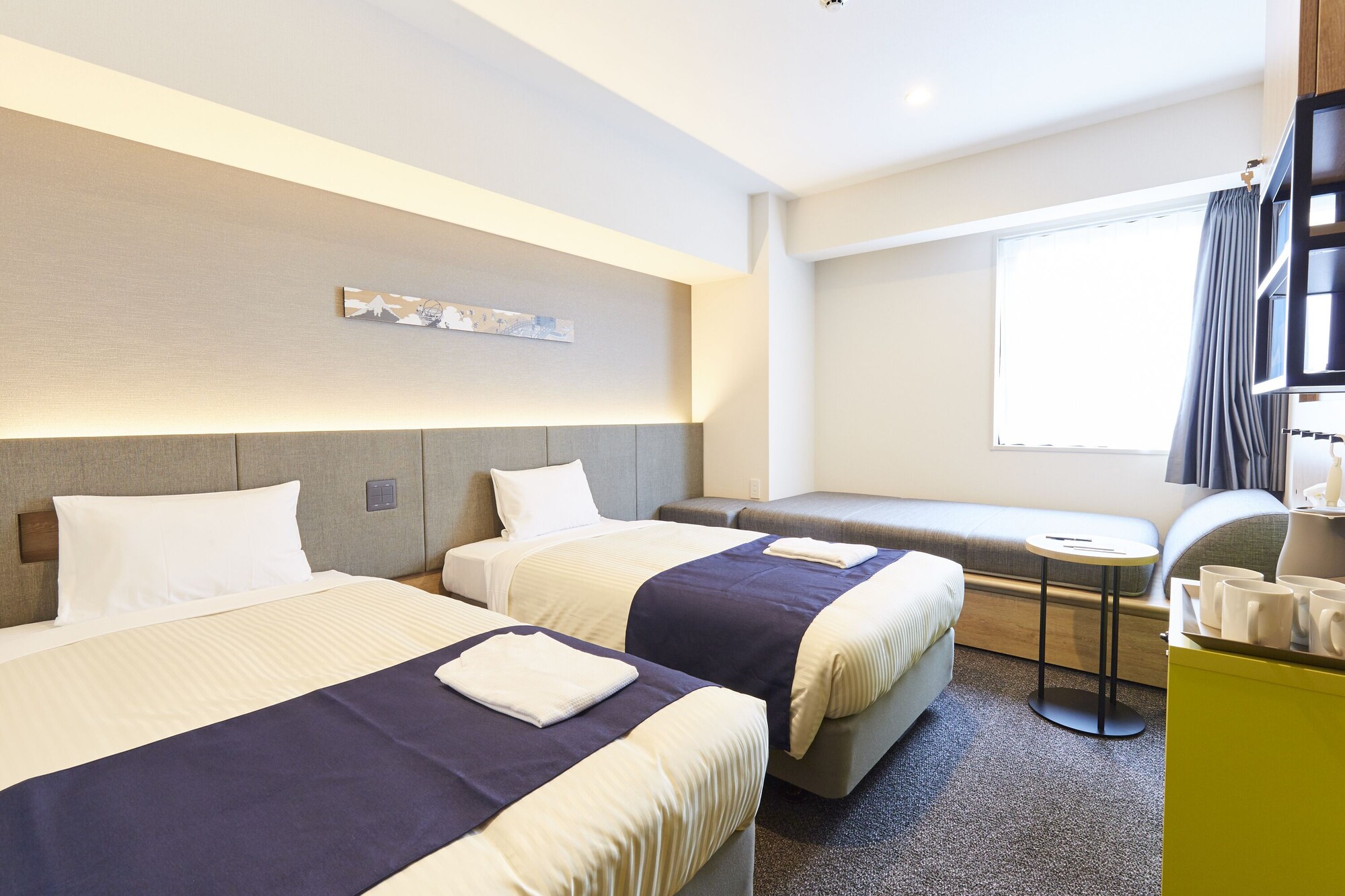 Room, Twin Beds, Sofa, Corner