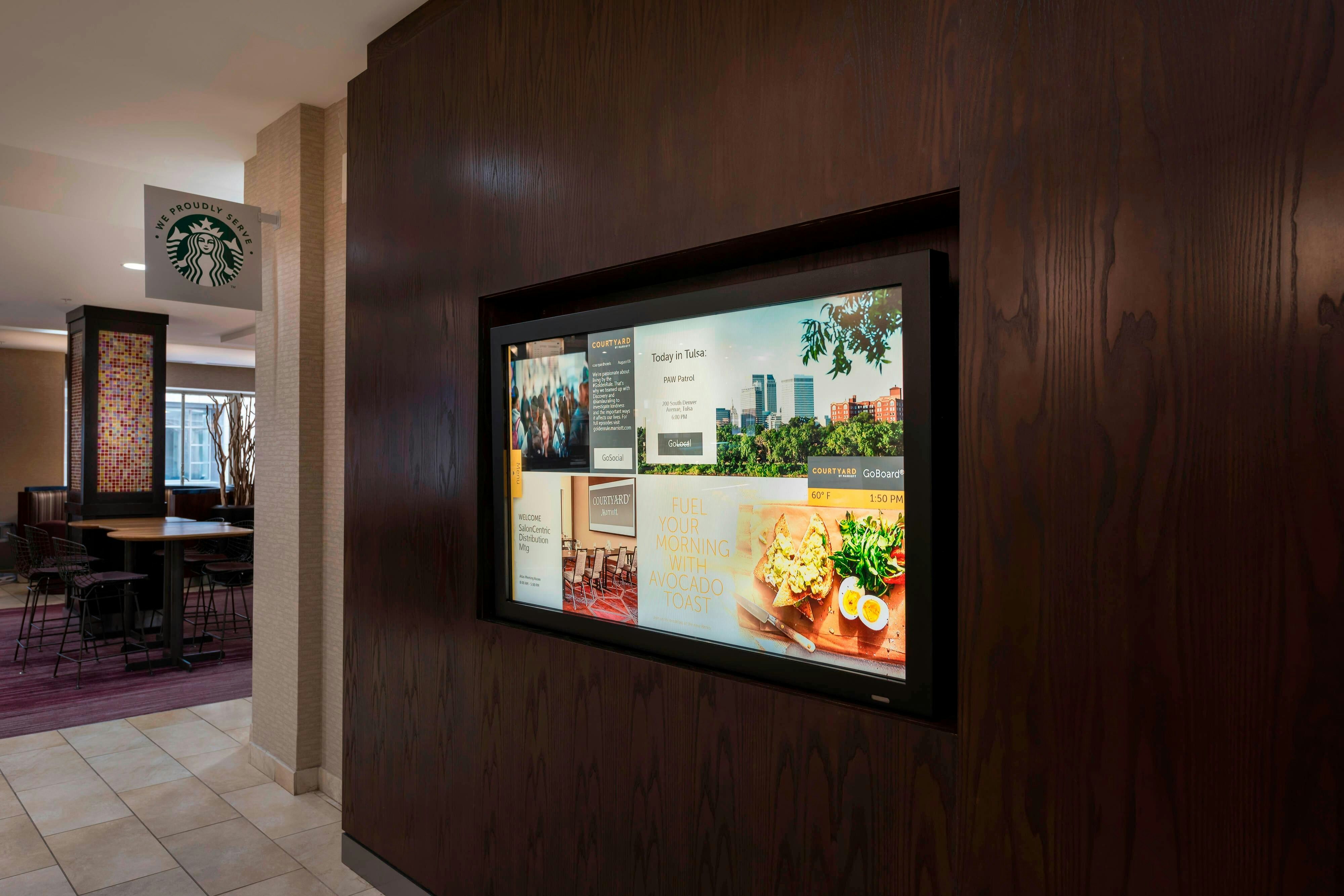 Lobby at Courtyard By Marriott Tulsa Downtown, TULSA - OK