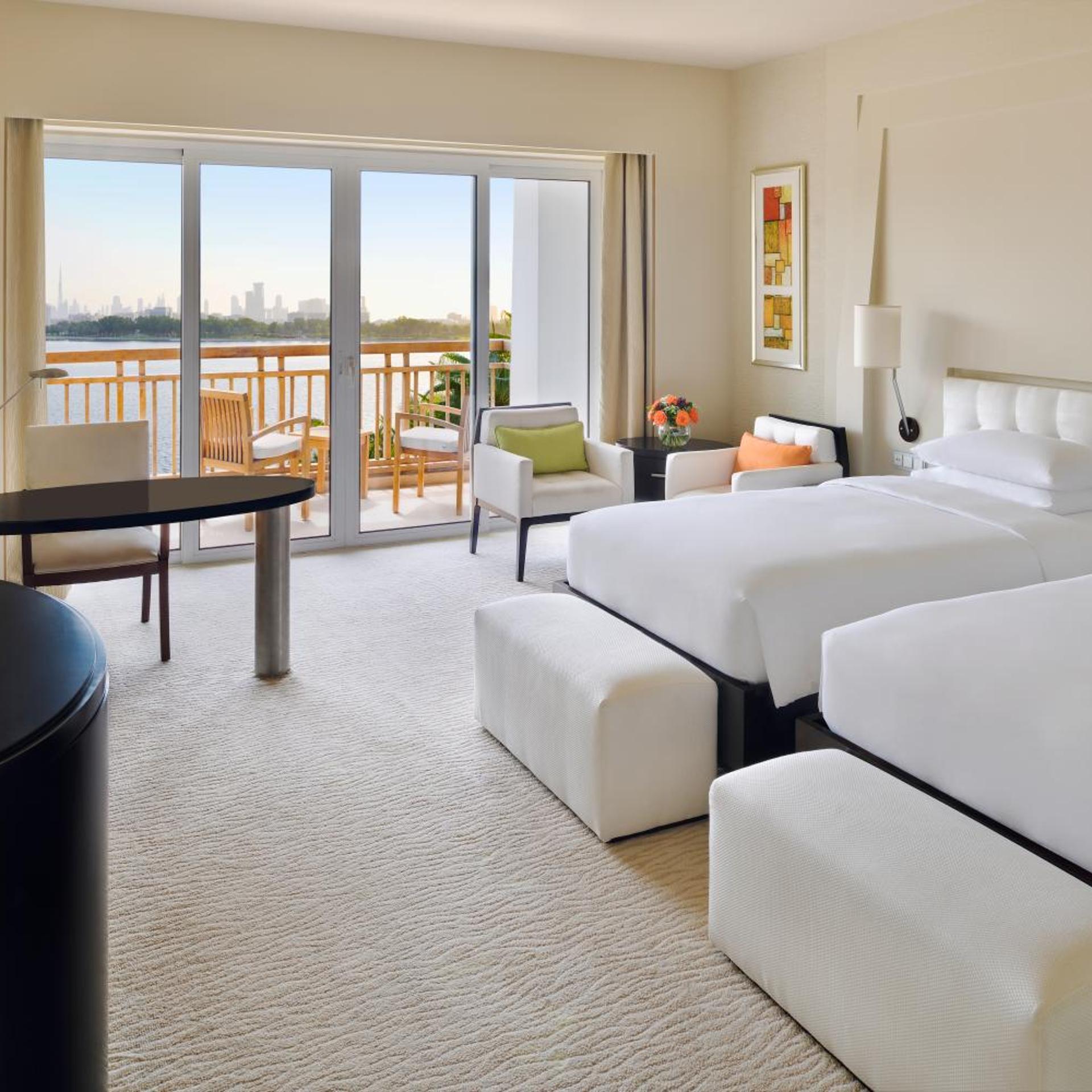 Room, Single Bed, Skyline View