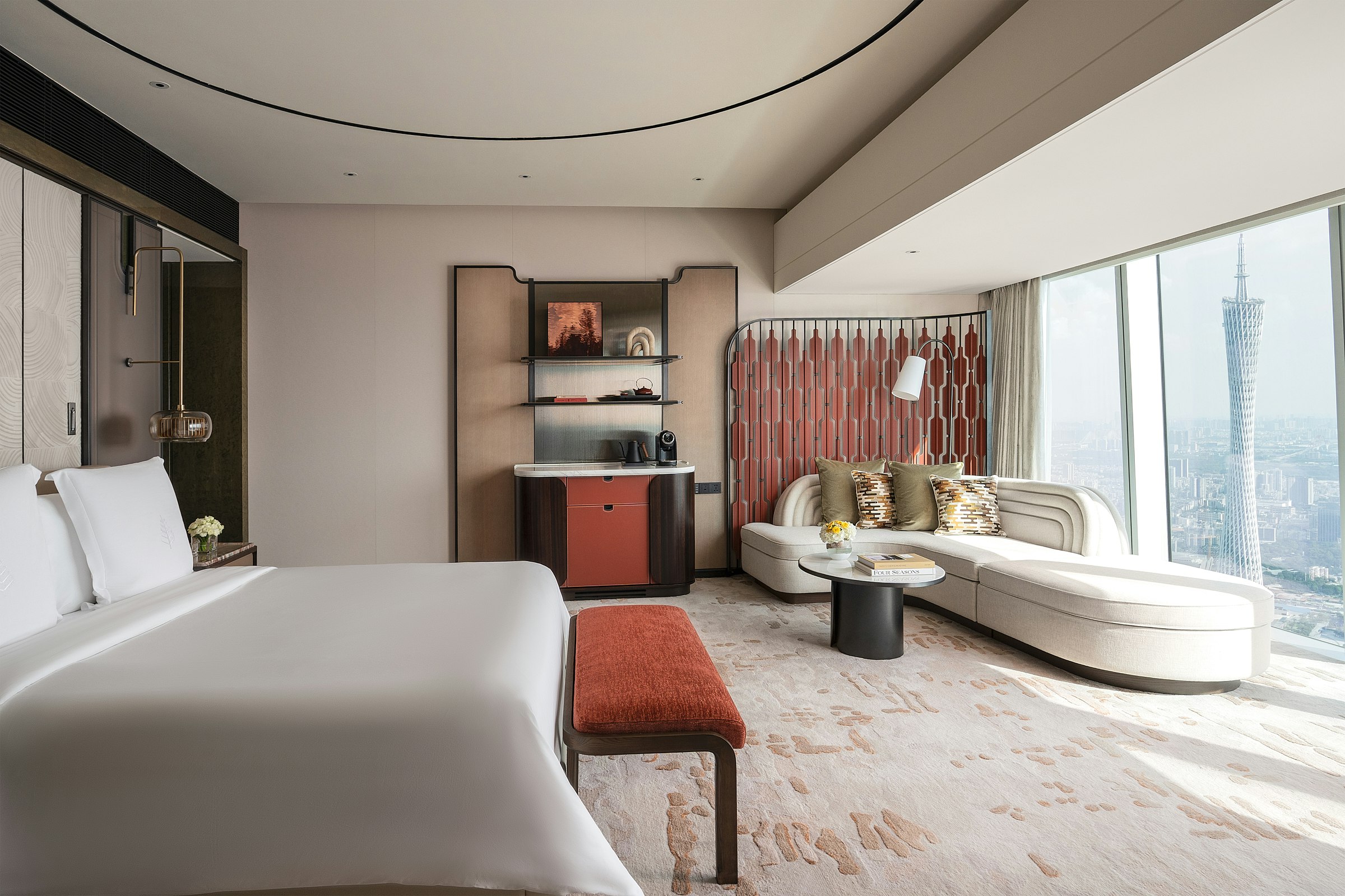 ROOM, KING BED, CANTON TOWER VIEW