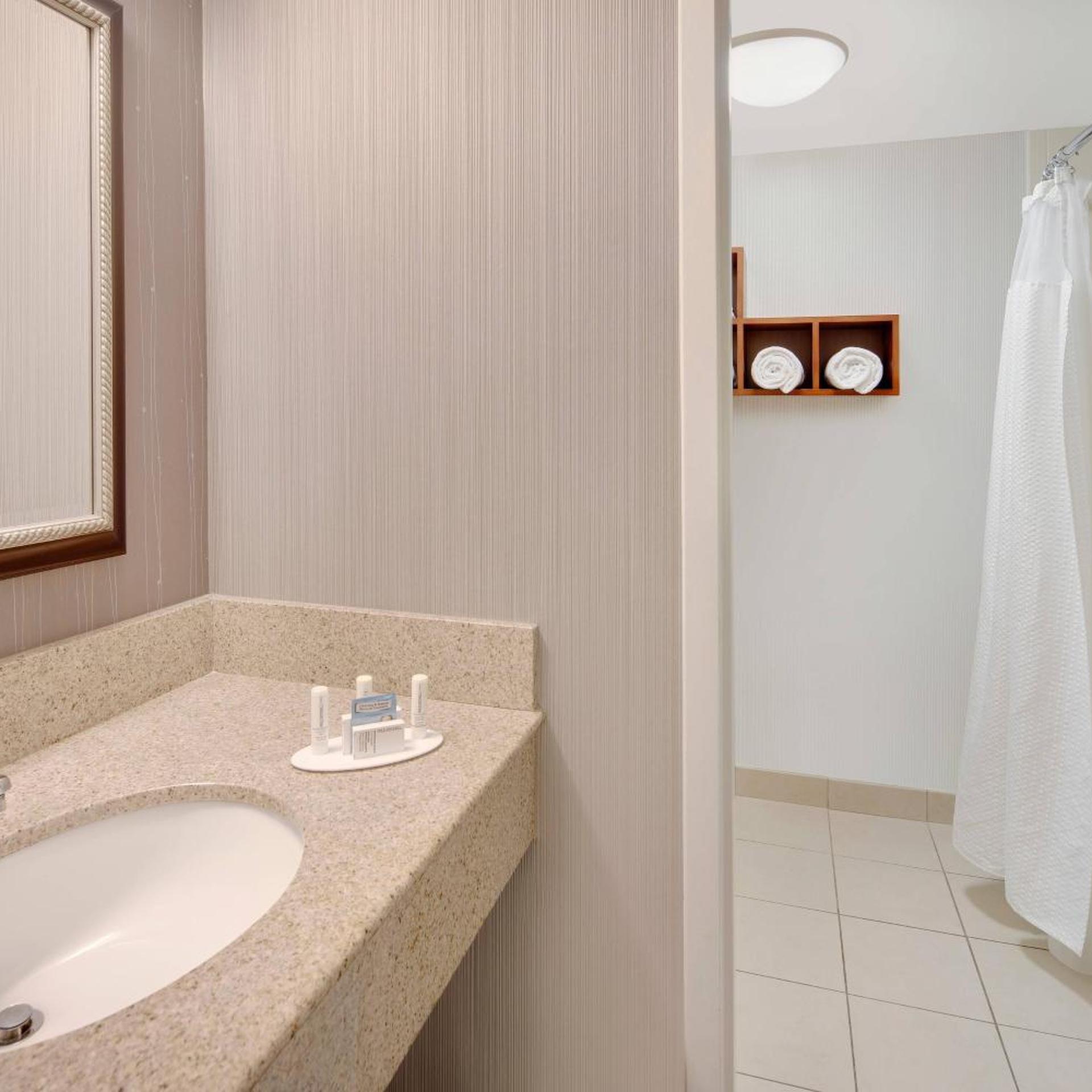 غرفة بسريرين كوين بحوض استحمام لذوي الإعاقة، Courtyard by Marriott Southfield 4/4