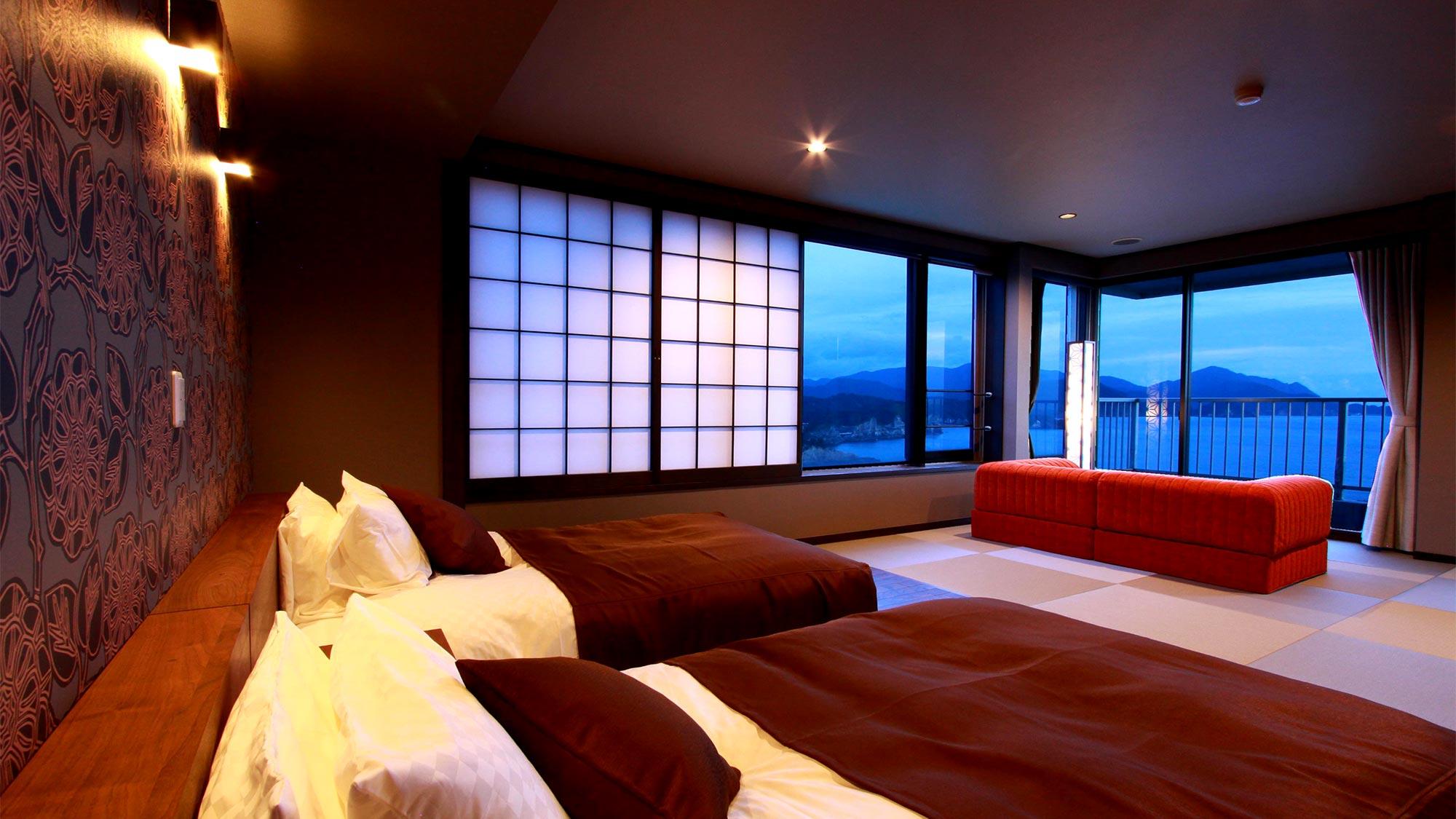 Japanese Western, Deluxe, Ocean Front, Corner