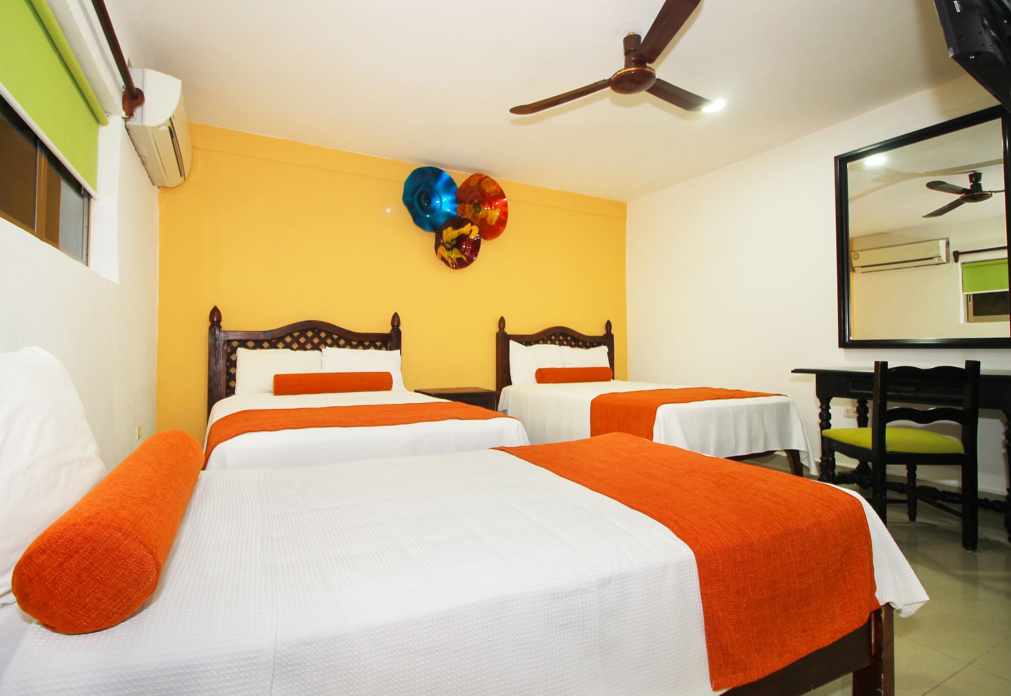 Room, Triple, 1 Single and 2 Double Beds