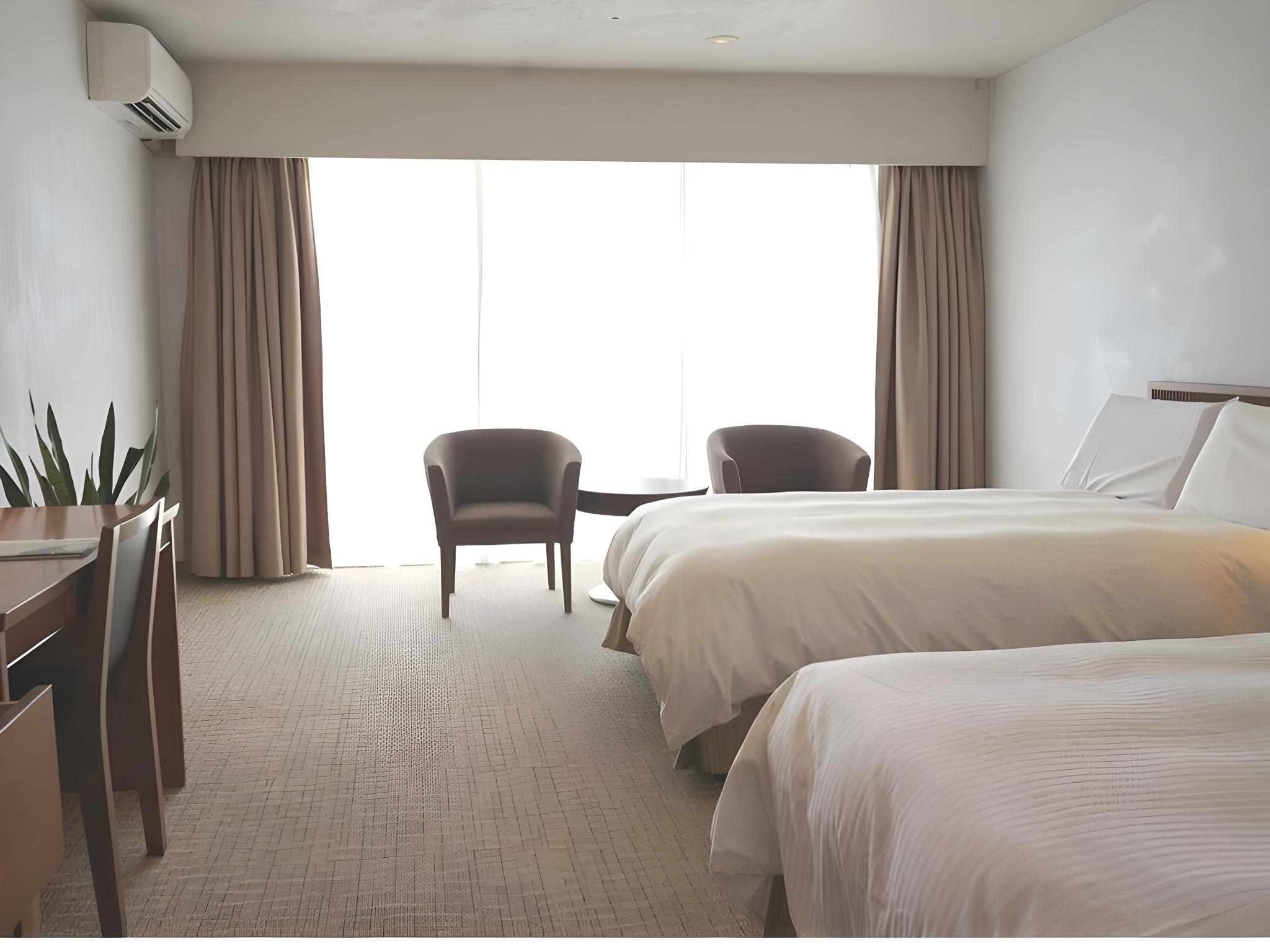 Room, Twin Beds, Ocean View, Bathtub, High Floor, Main Building