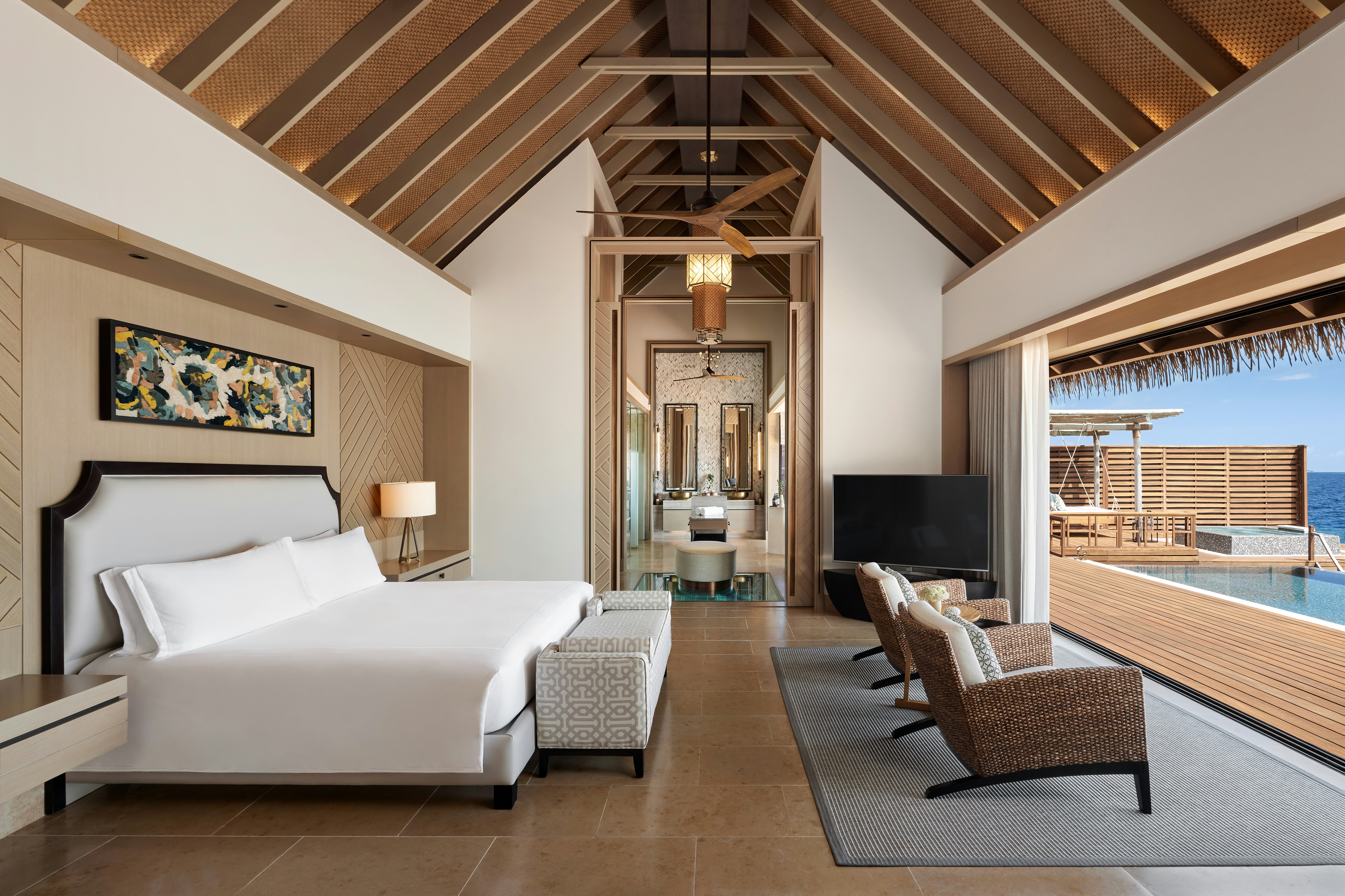 2 Bedrooms, Overwater, Villa, with Pool