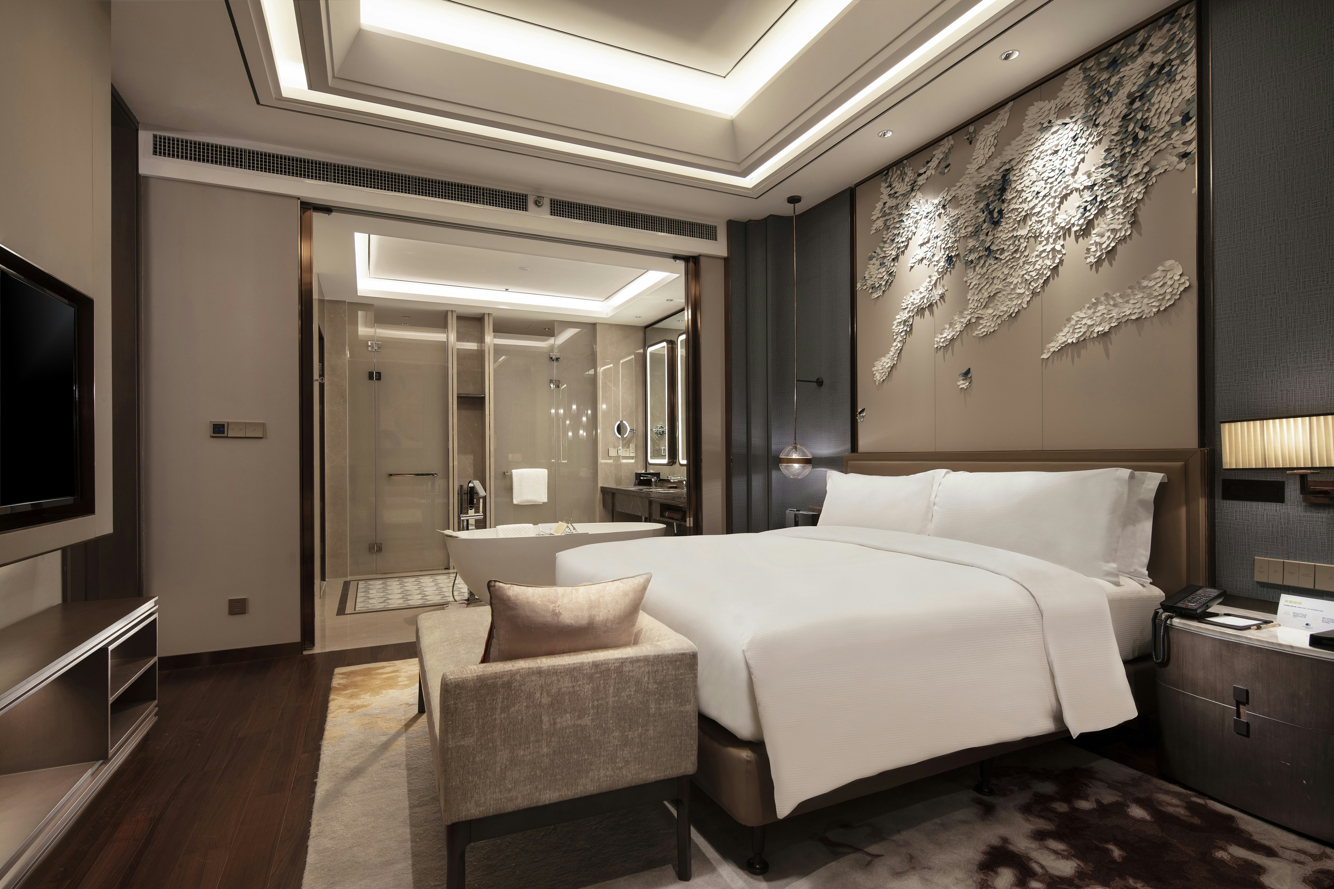 جناح ديلوكس بسرير كينج بغرفة نوم واحدة، Doubletree By Hilton Yangzhou 2/3