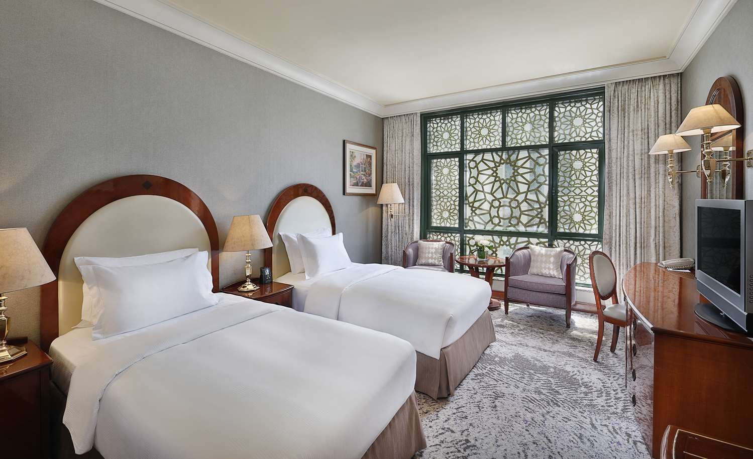 Guest Room, Twin Beds, Partial Haram View