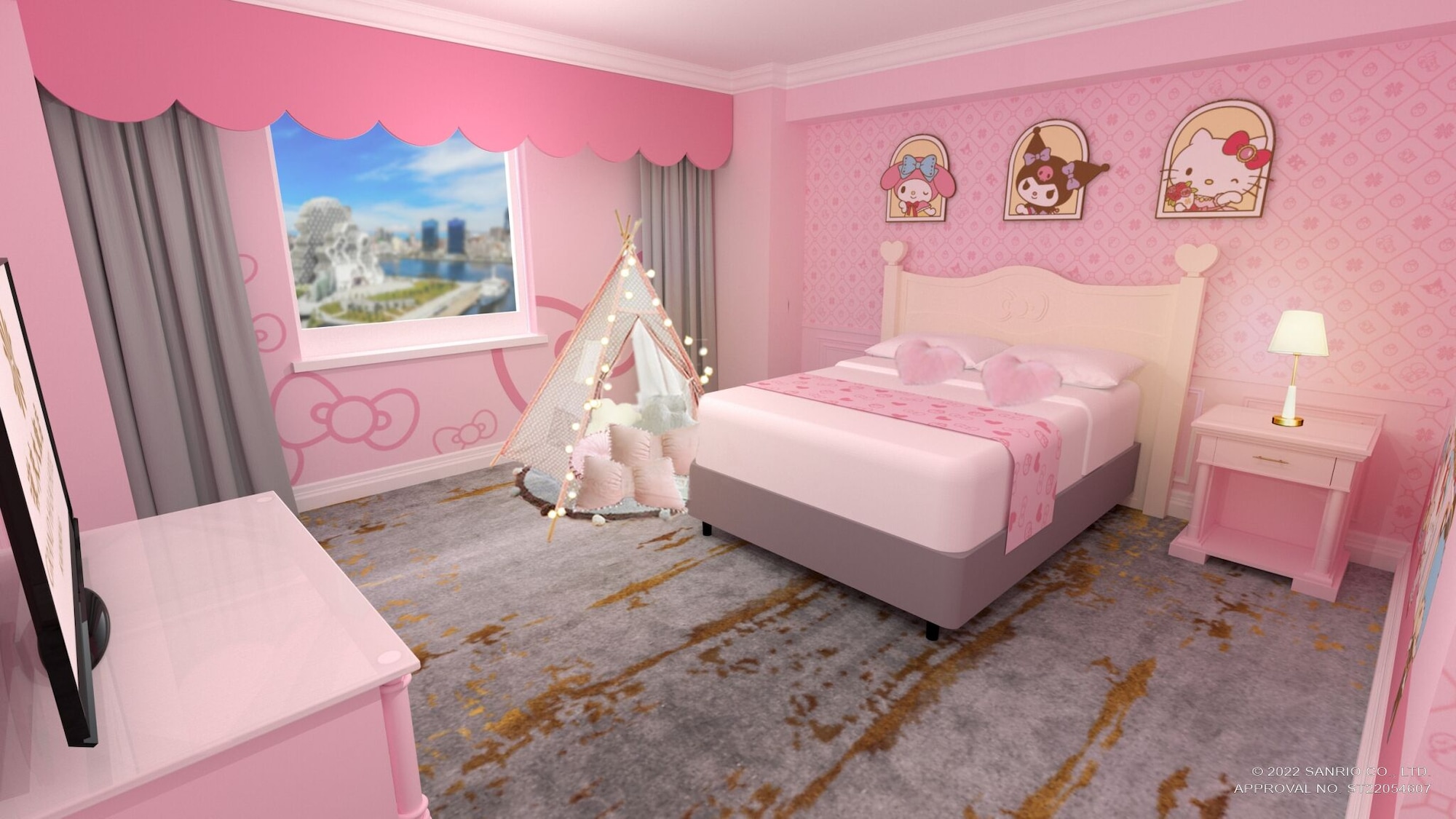 Sanrio, Family Suite, Queen and Twin Beds