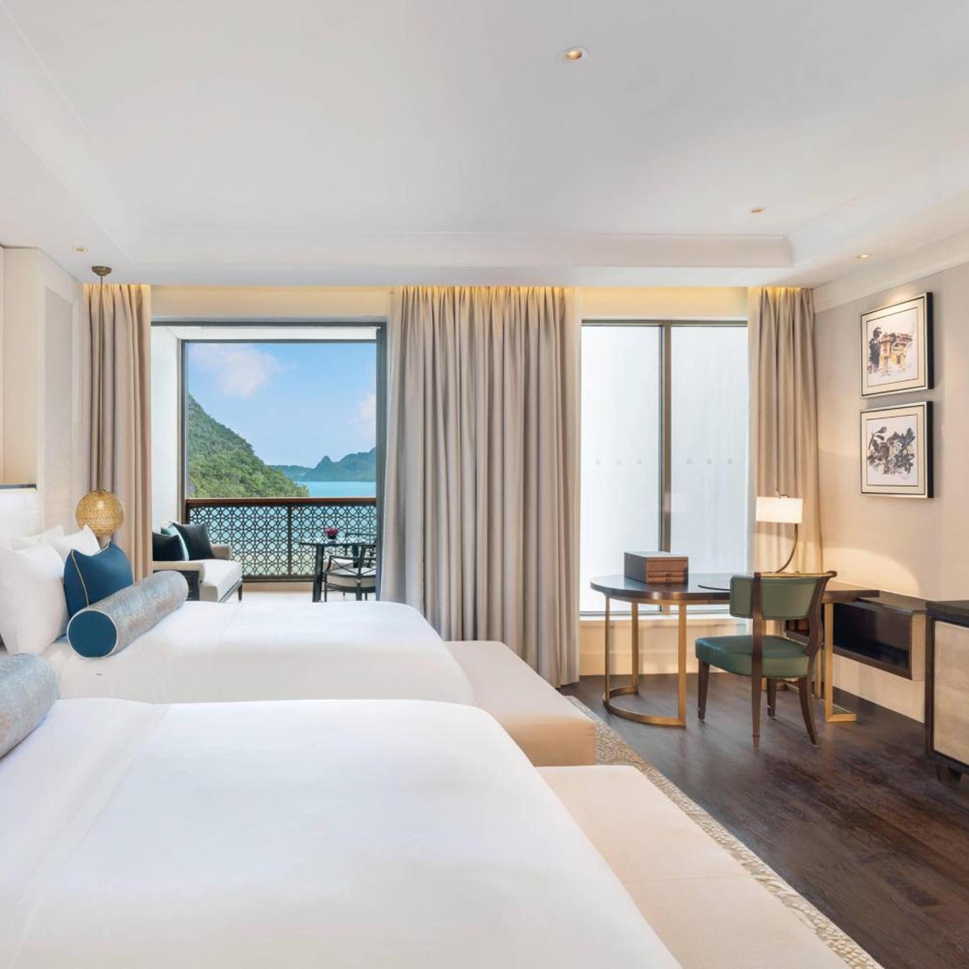 Andaman, Guest Room, 2 Double Beds, Sea View