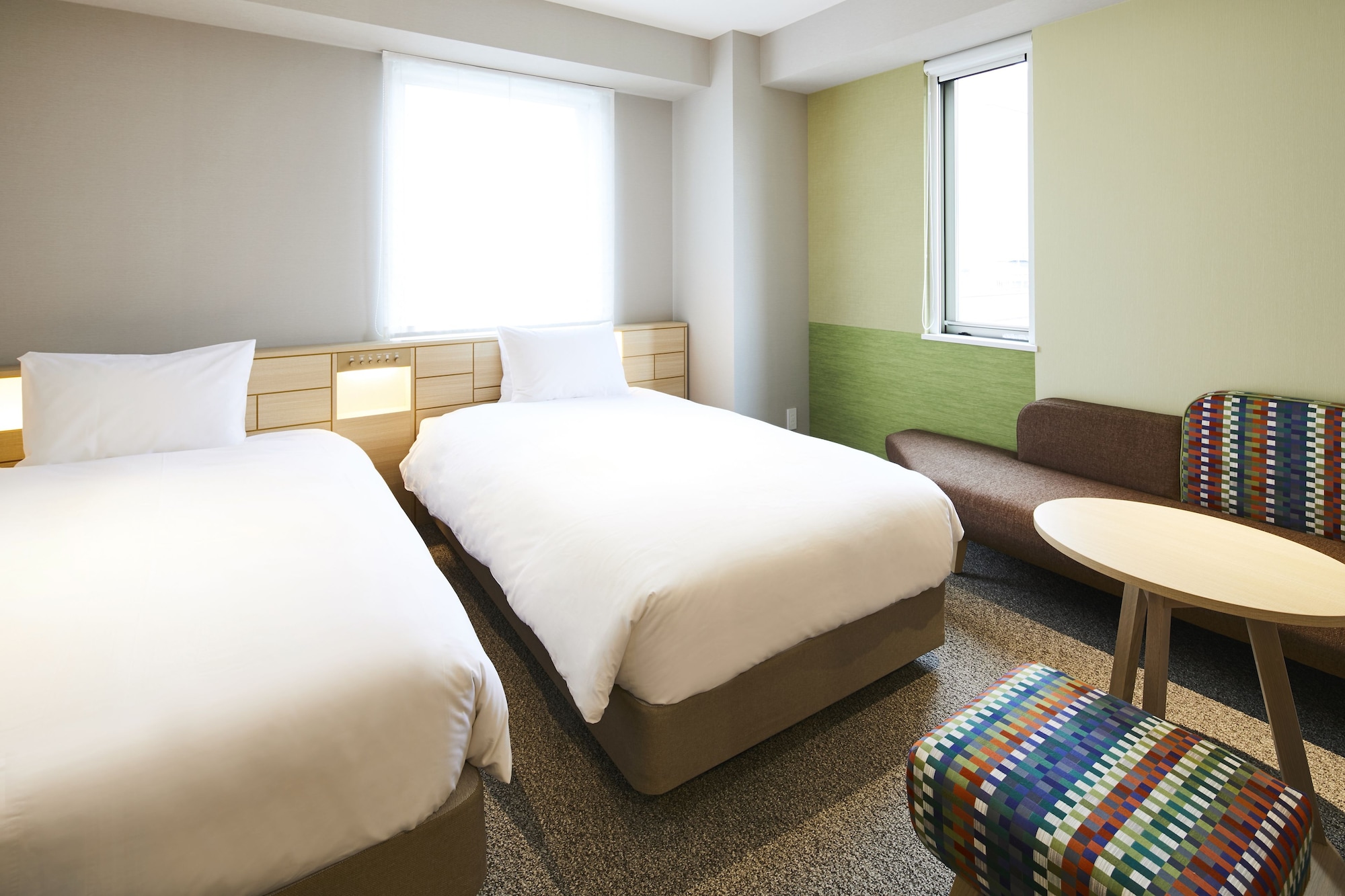 غرفة ركنية بسريرين منفصلين، Hotel INTERGATE KANAZAWA 2/6