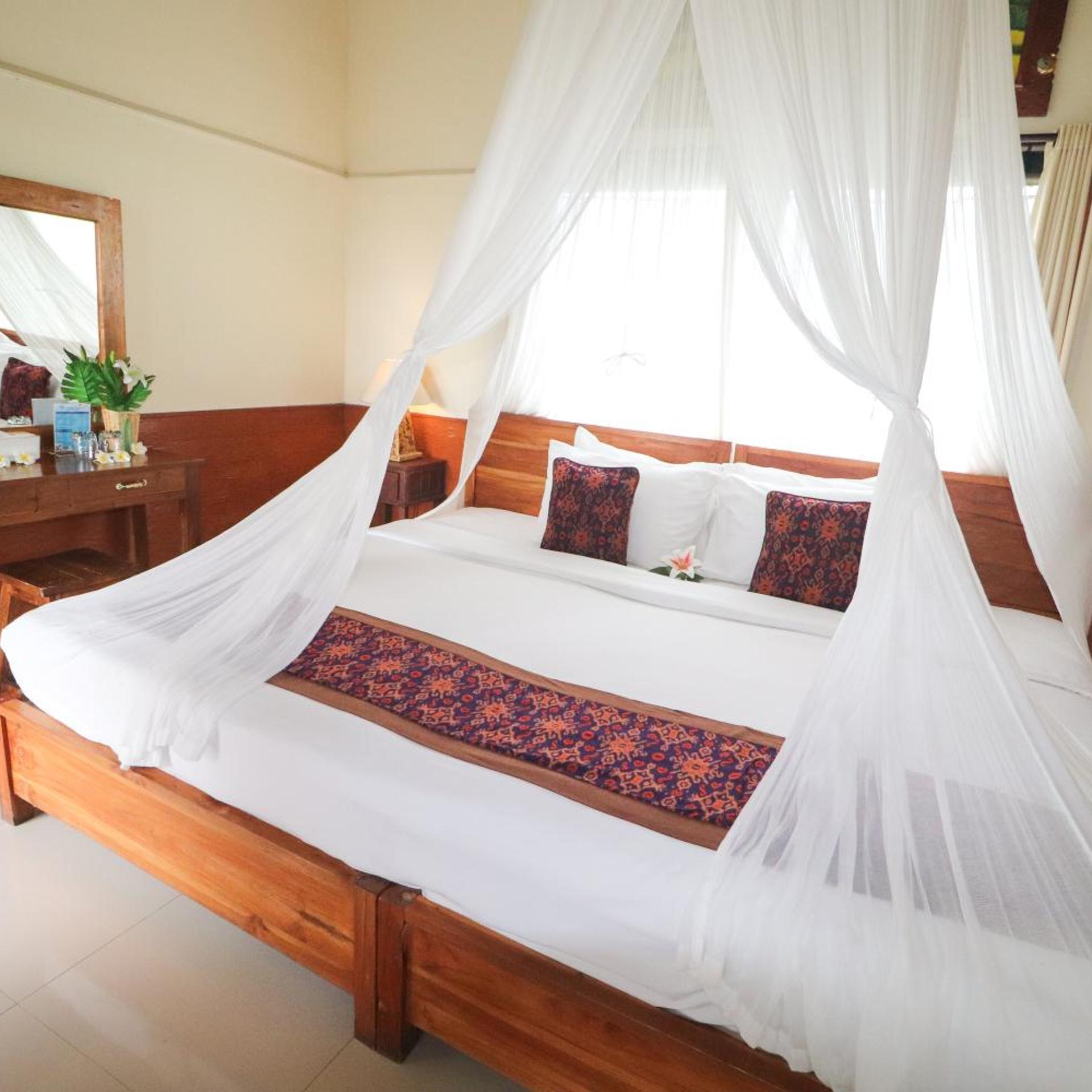فيلا ديلوكس بسرير كينج بإطلالة على الحديقة، Villa Jj And Spa Ubud 6/10