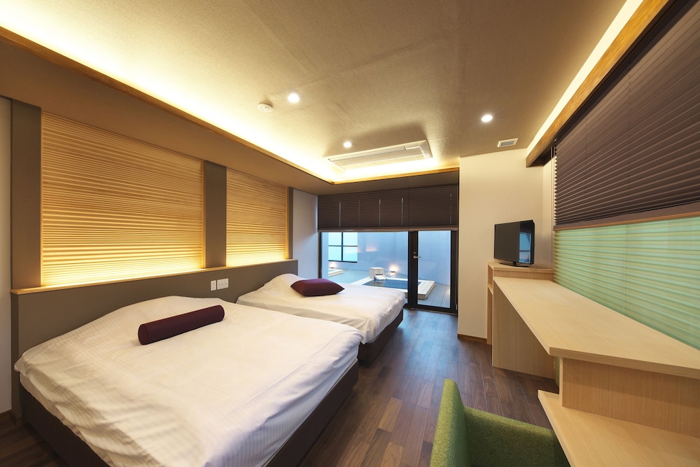 Guest Room, 2 Double Beds, Outdoor Bath, Sauna