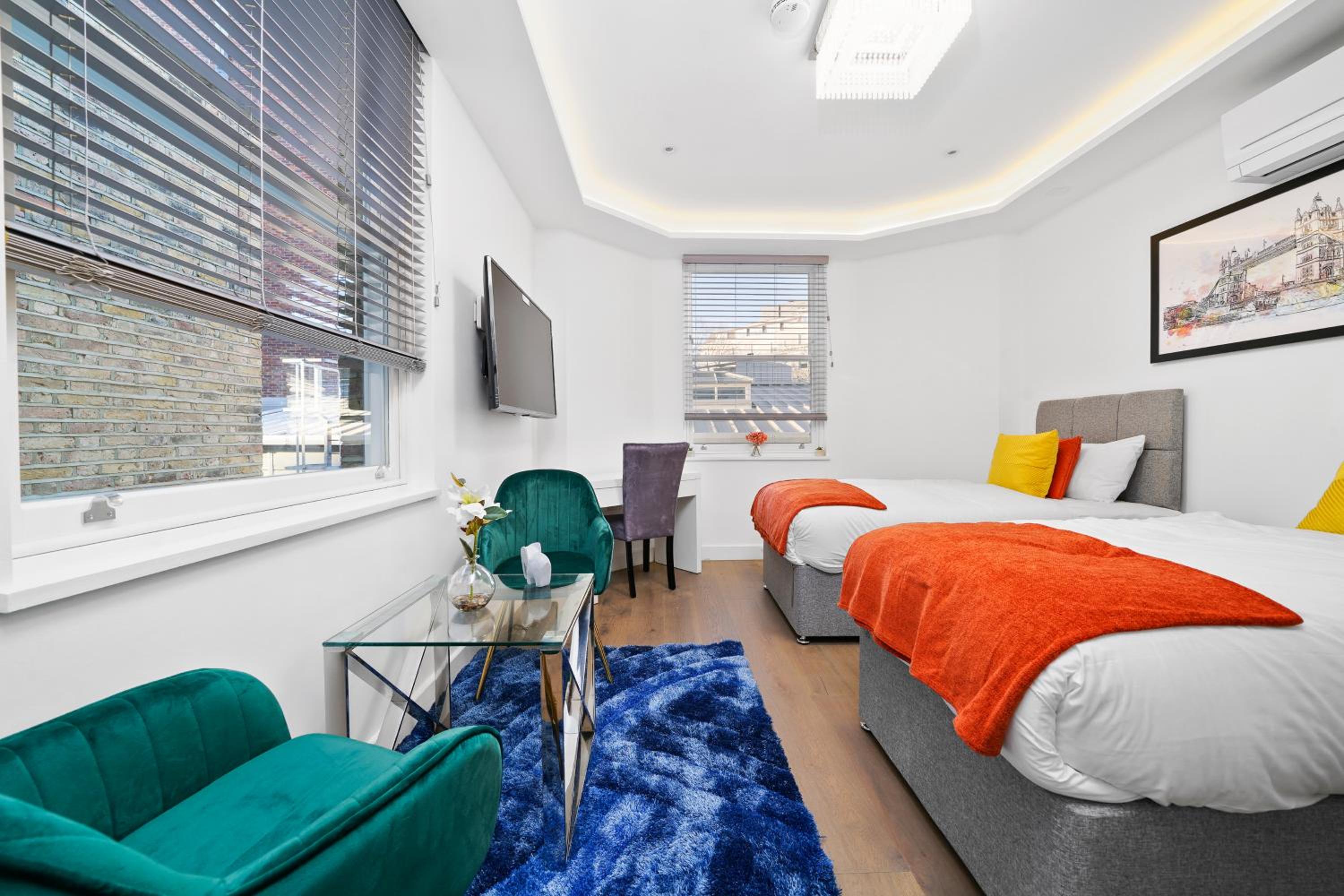 Deluxe, Studio, Apartment, Twin Beds