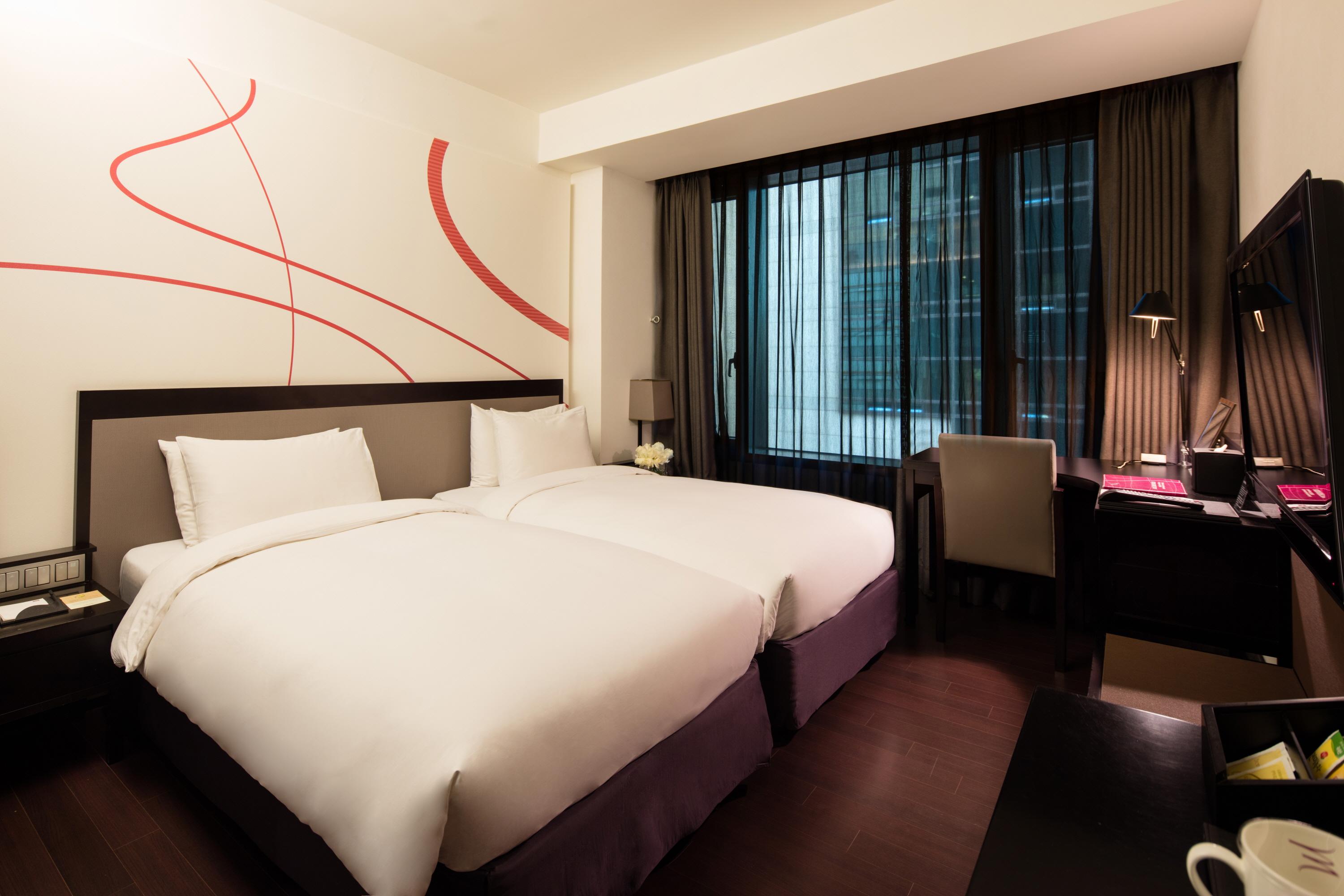 غرفة قياسية بسريرين منفصلين، AC Hotel by Marriott Seoul Gangnam 4/4