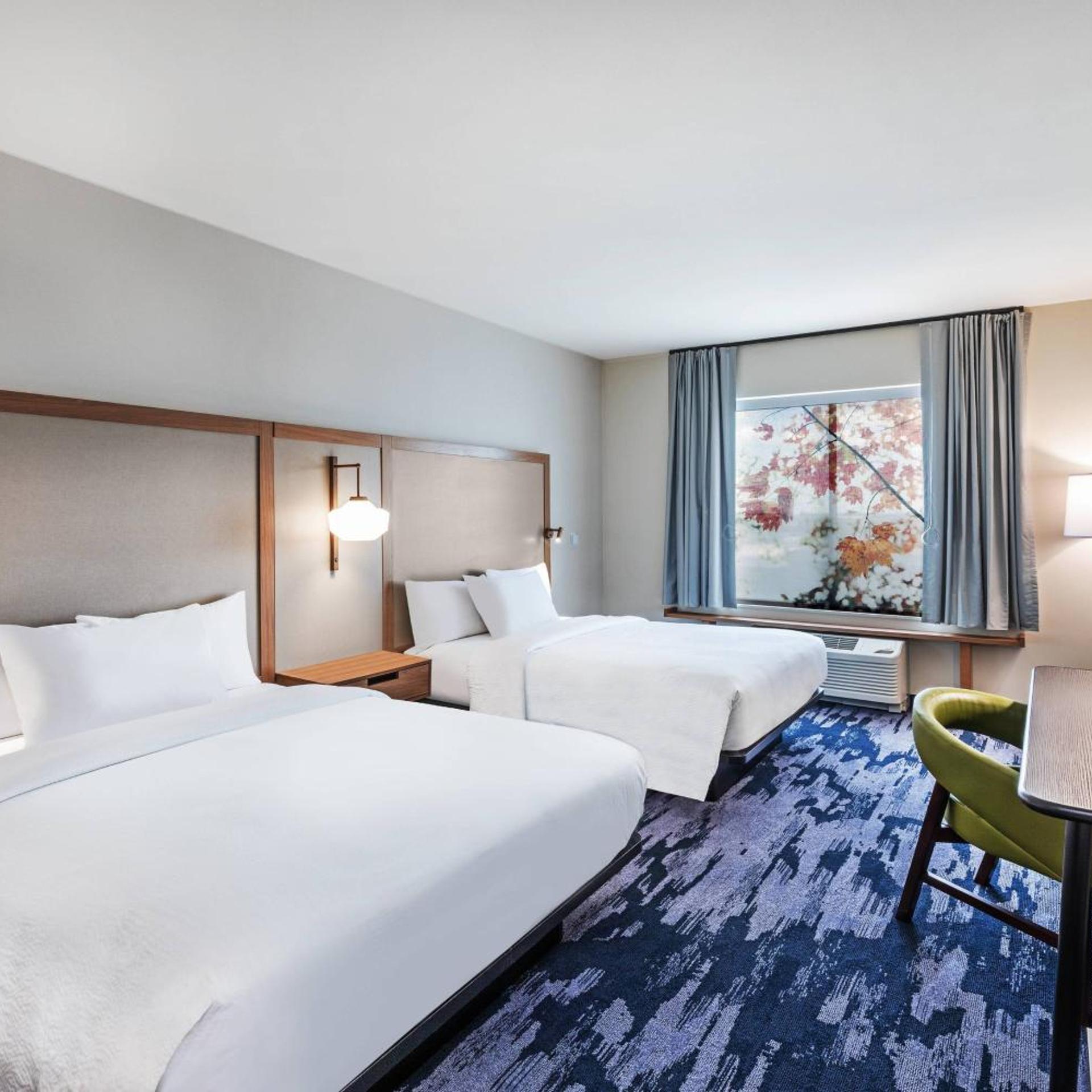 غرفة بسريرين كوين، Fairfield Inn & Suites by Marriott Aberdeen 9/12