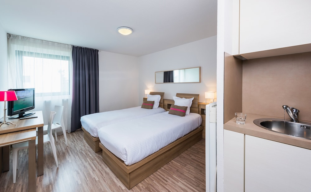 استوديو بسريرين منفصلين، Teneo Apparthotel Bordeaux Merignac Aeroport 4/8