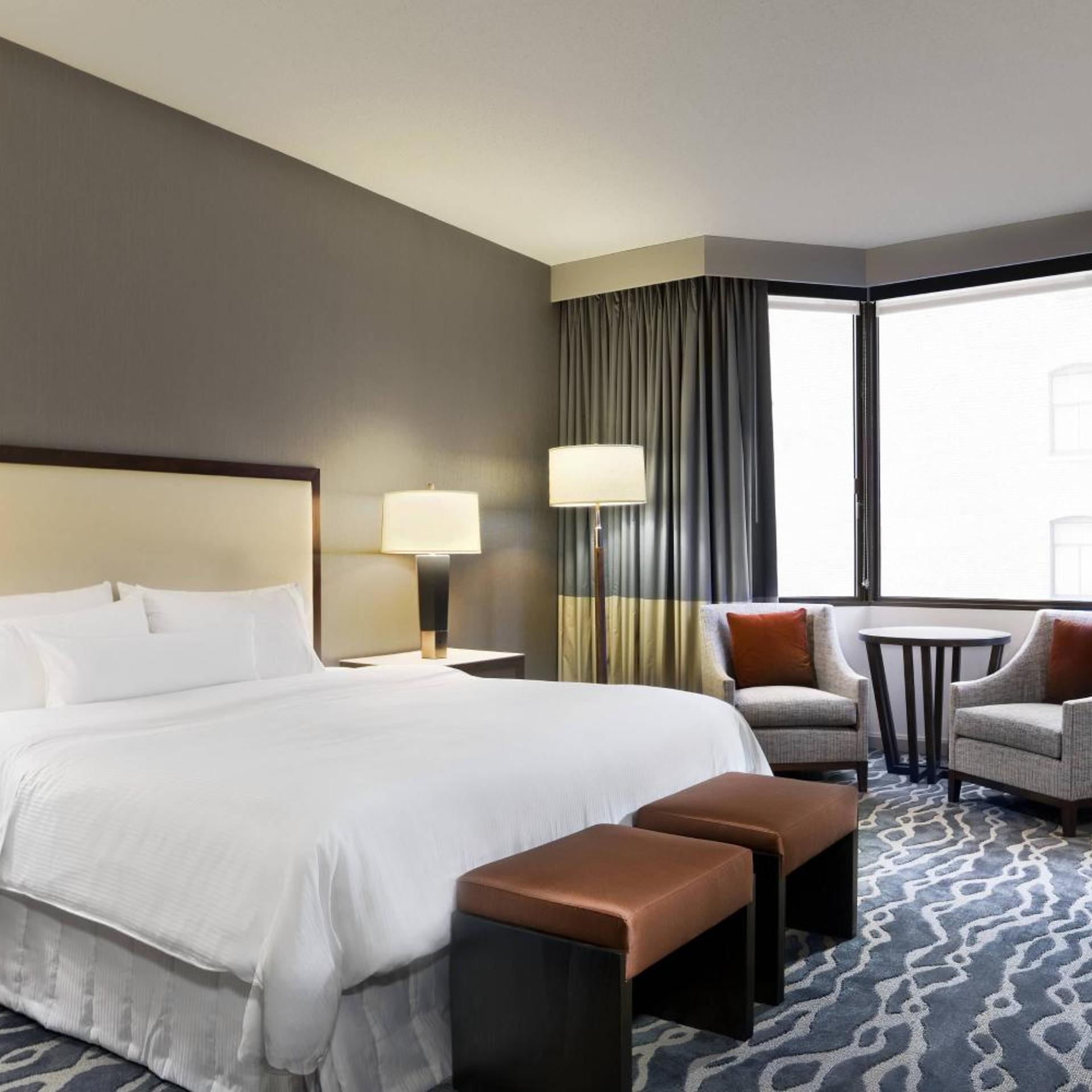 Tower, Guest Room, King Bed, Partial View