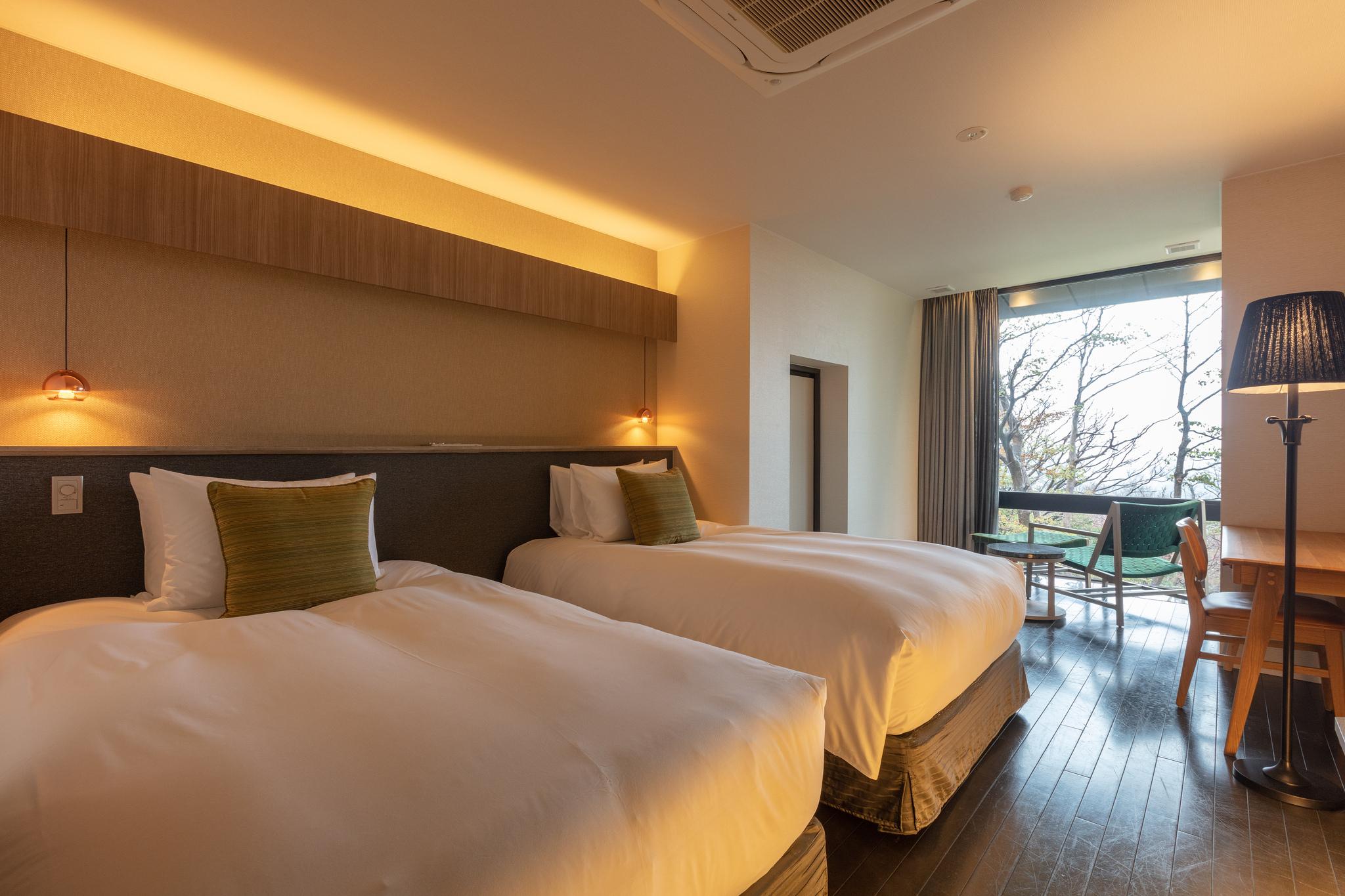 Semi Room, Japanese, Superior, 2 Semi Double Beds, Corner