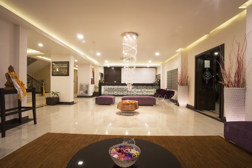 Lobby at Hotel Harmika, KATHMANDU