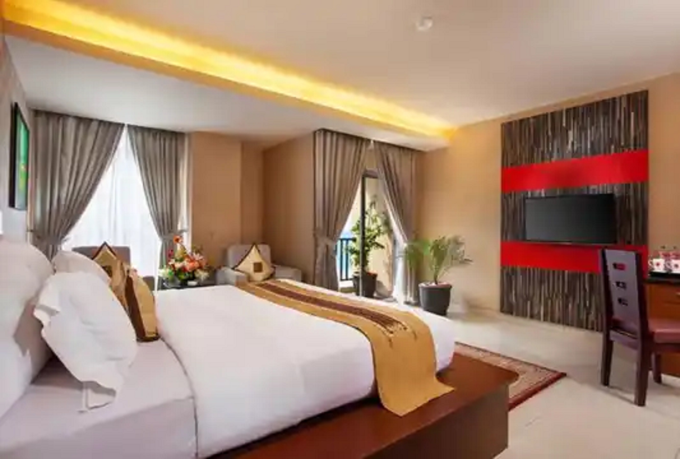 غرفة ديلوكس بسرير مزدوج بإطلالة على البحر