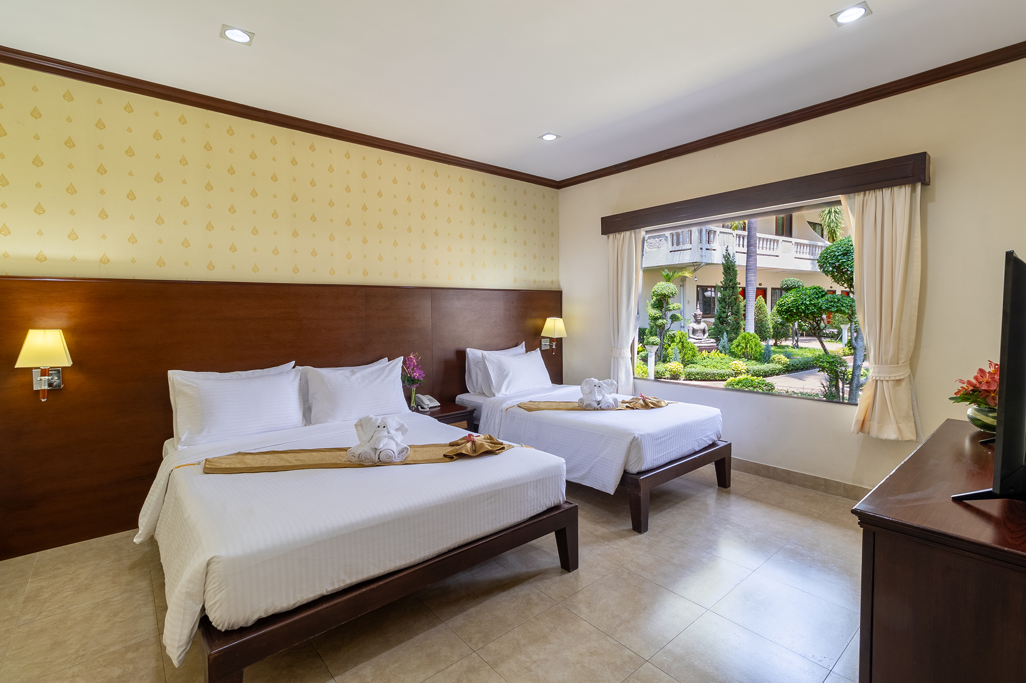 1 Bedroom, Garden, Junior Suite, Twin Beds