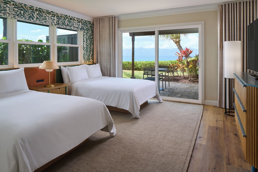 Lanai, Bungalow, 2 Double Beds, Ocean Front