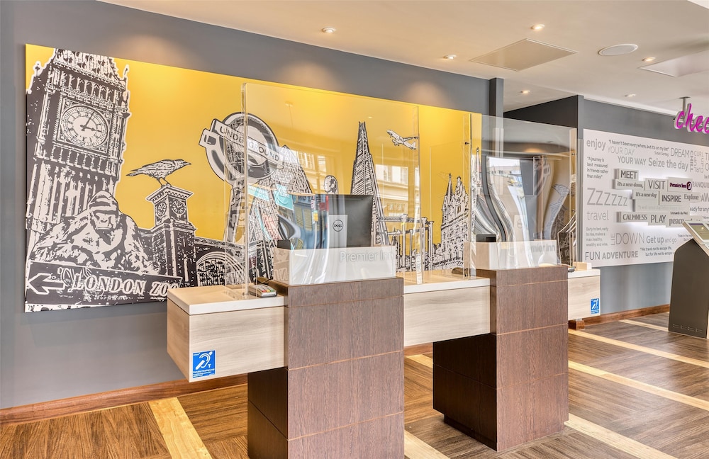 Lobby at Premier Inn London Hammersmith (Shepherds Bush Road), LONDON