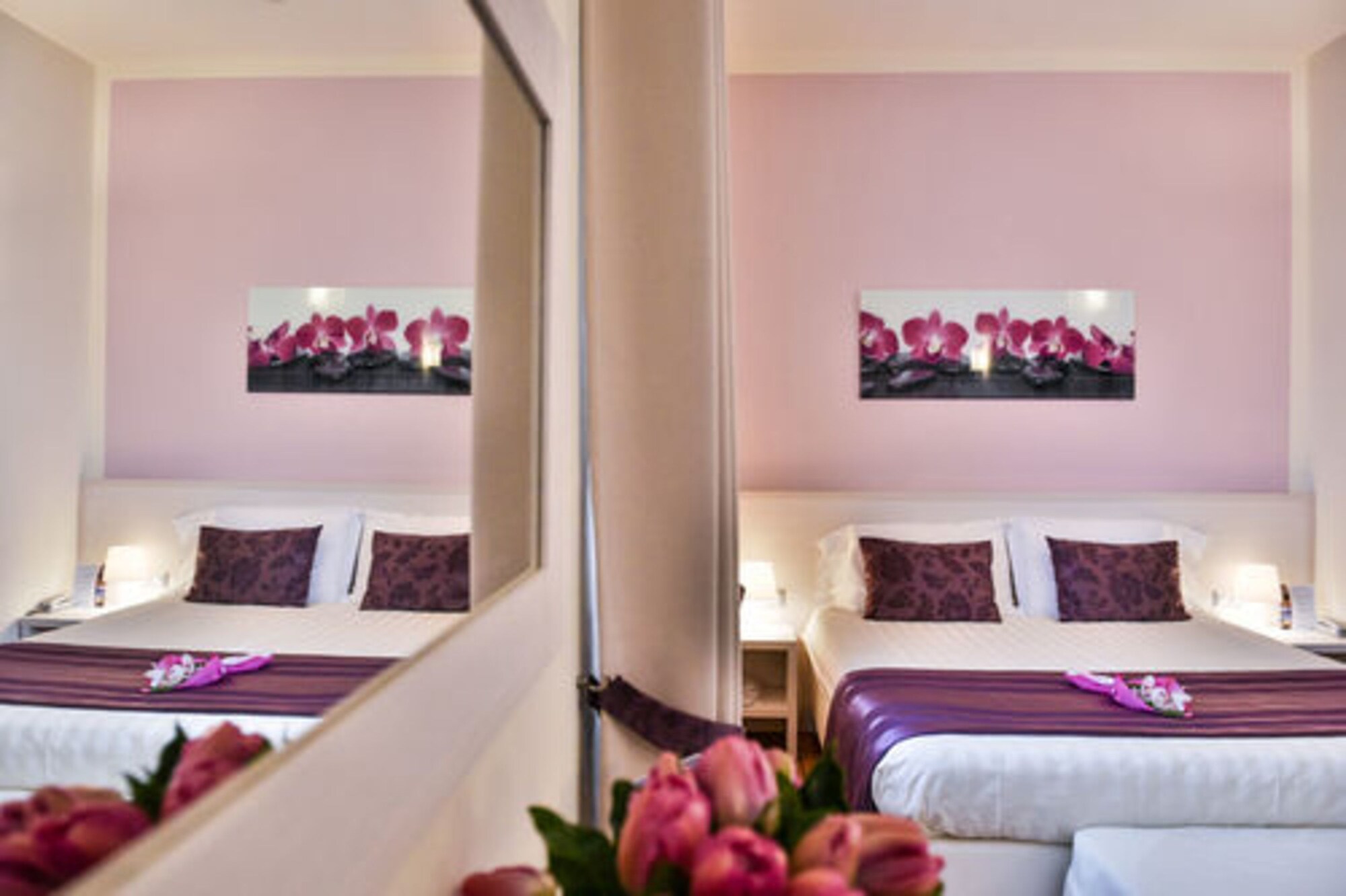 غرفة أساسية رباعية بثلاثة أسرّة بغرفة نوم واحدة، Hotel Bella Firenze 4/7