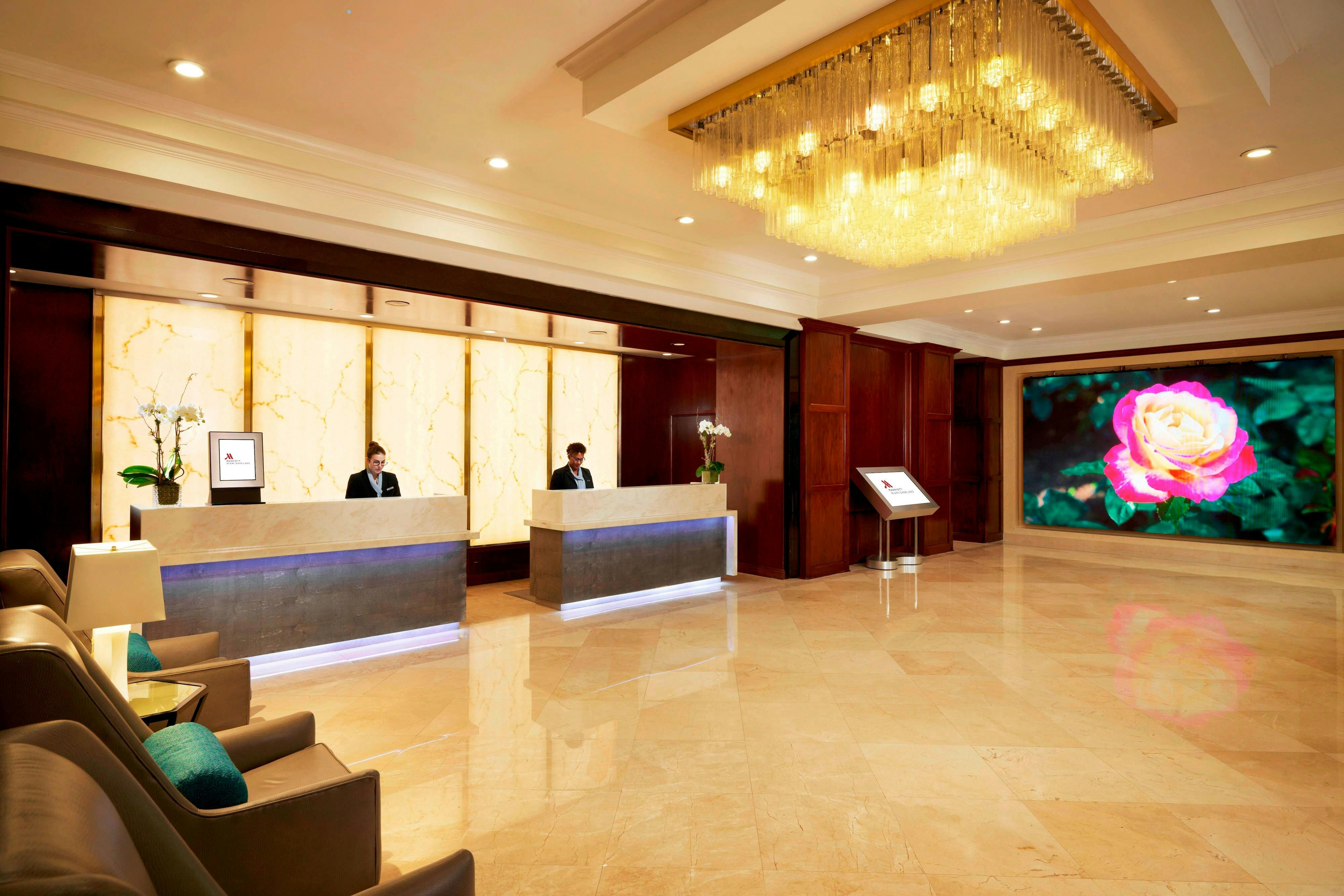 Lobby at Marriott Miami Dadeland, MIAMI - FL