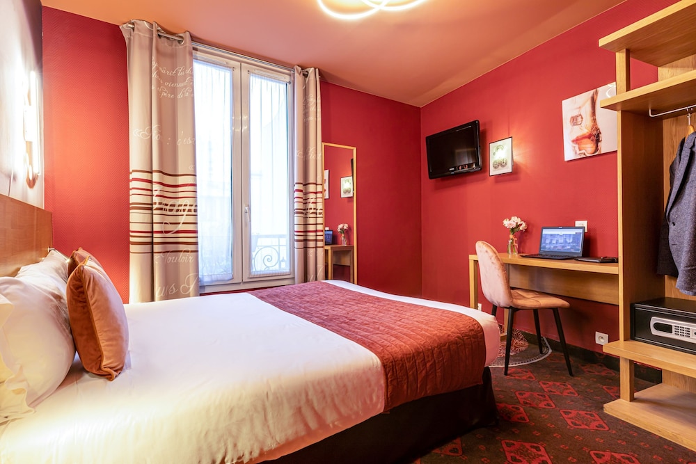 Adjoining, 2 Double Beds، Ariane Montparnasse 3/10