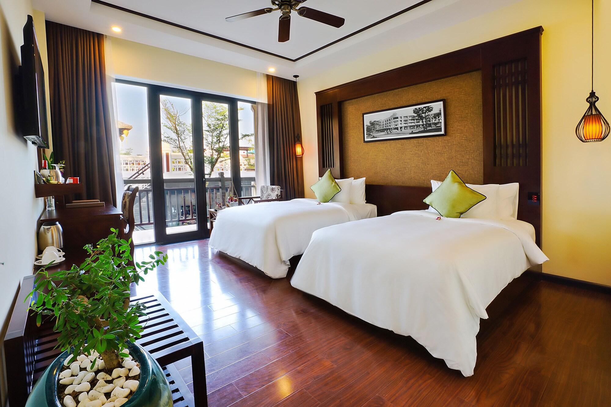 غرفة سوبيريور مزدوجة بسريرين منفصلين بإطلالة على الحديقة، Koi Resort Spa Hoi An 9/10