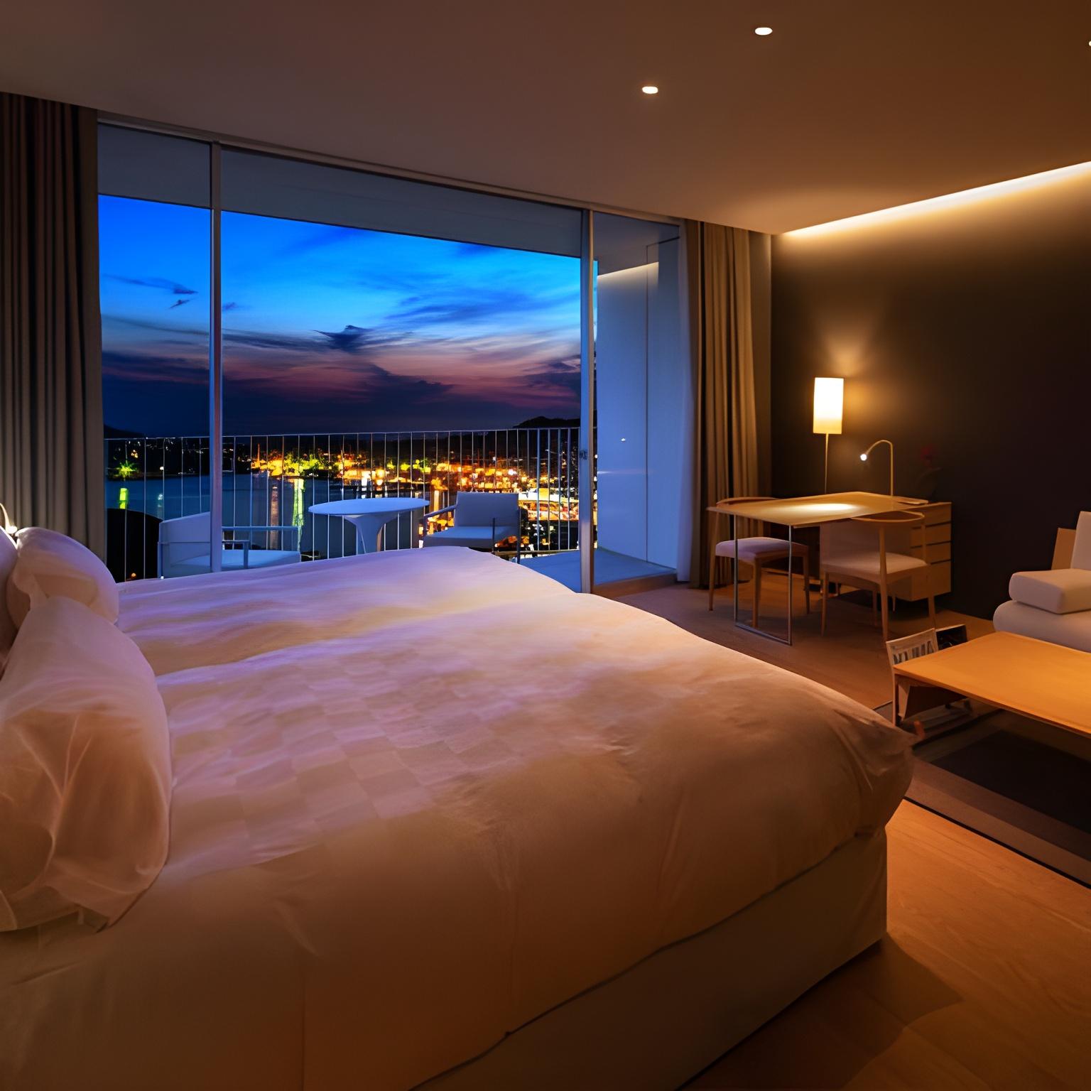 Harbor, Luxury, Suite, Twin Beds, Mountain View, Ocean View, Night View, New Wing