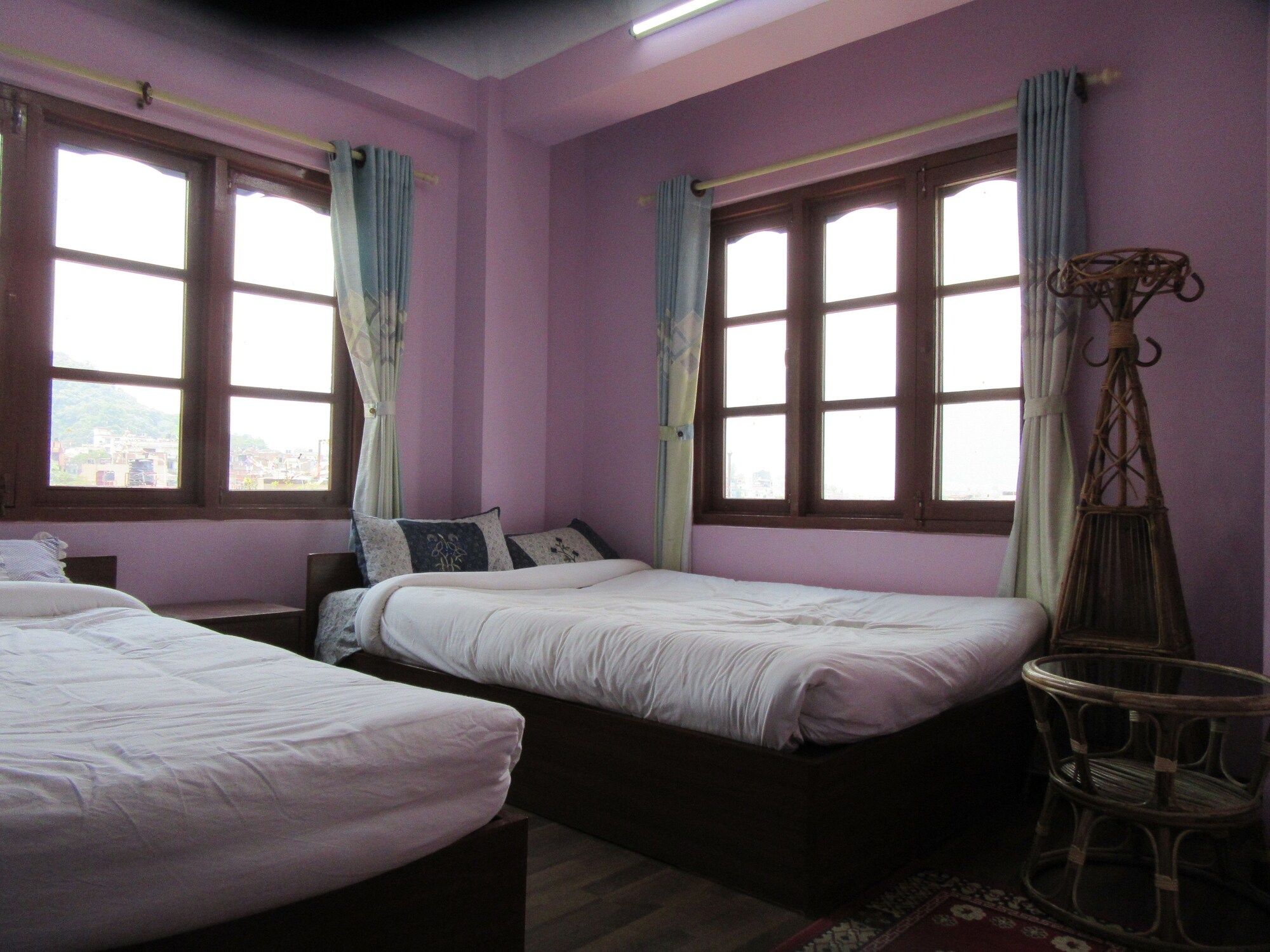 1 Double and 3 Bunk Beds, Shared Bathroom