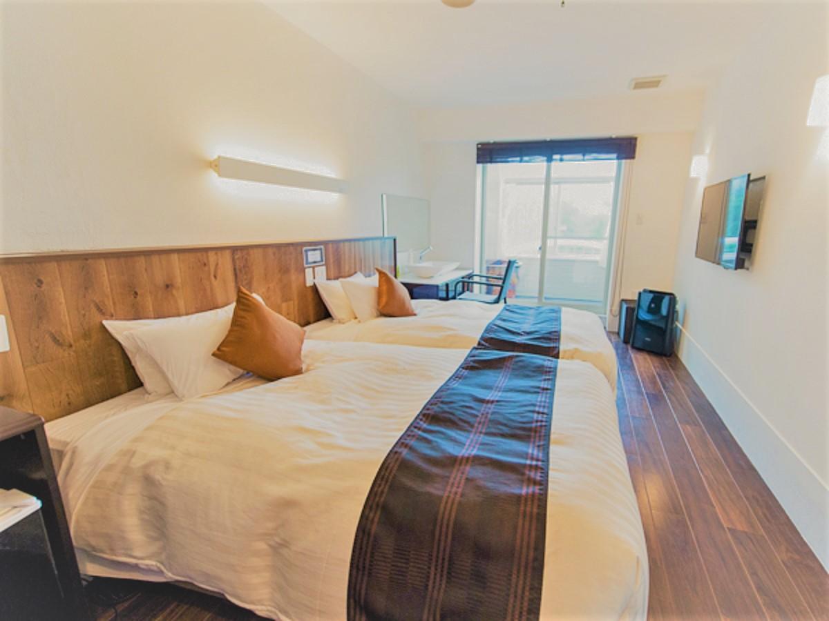 Semi Room, Western, Modern, Standard, 2 Semi Double Beds, Outdoor Bath, Terrace
