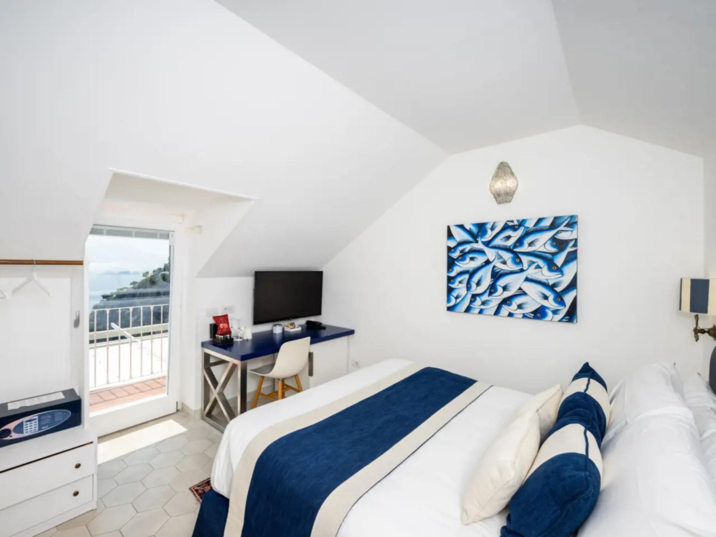 Classic, Double Bed, Sea View, Balcony or Terrace, Attic