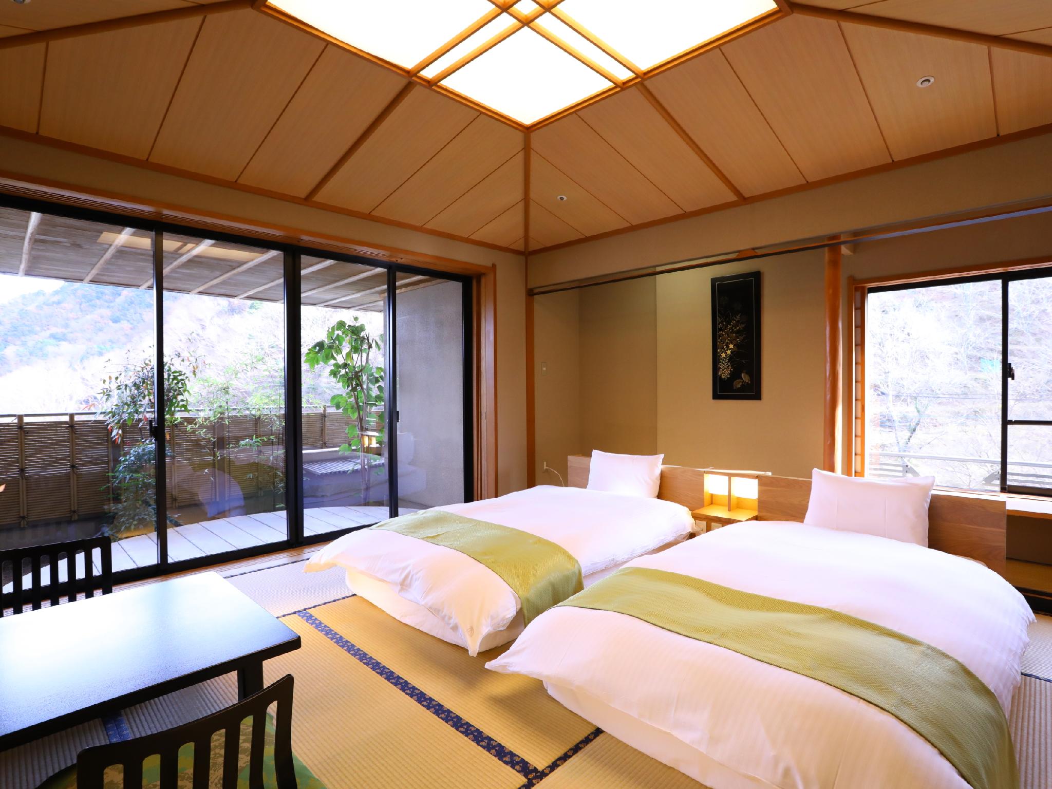 Japanese, Outdoor Bath, Tatami