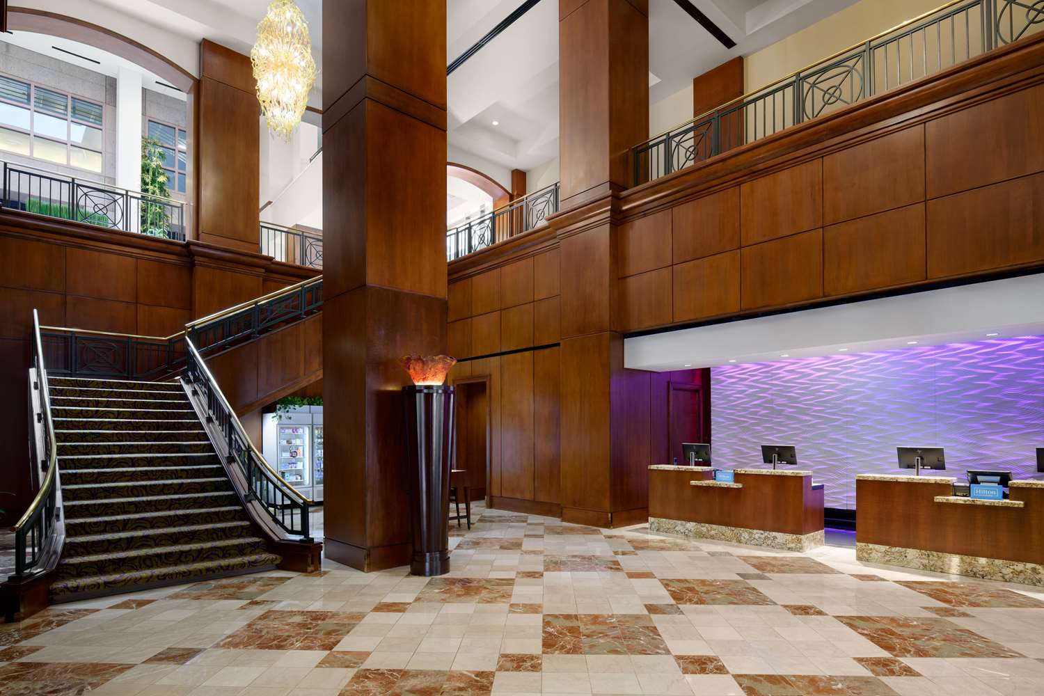 Lobby at Hilton Charlotte Uptown (ex Hilton Charlotte Center City), CHARLOTTE - NC