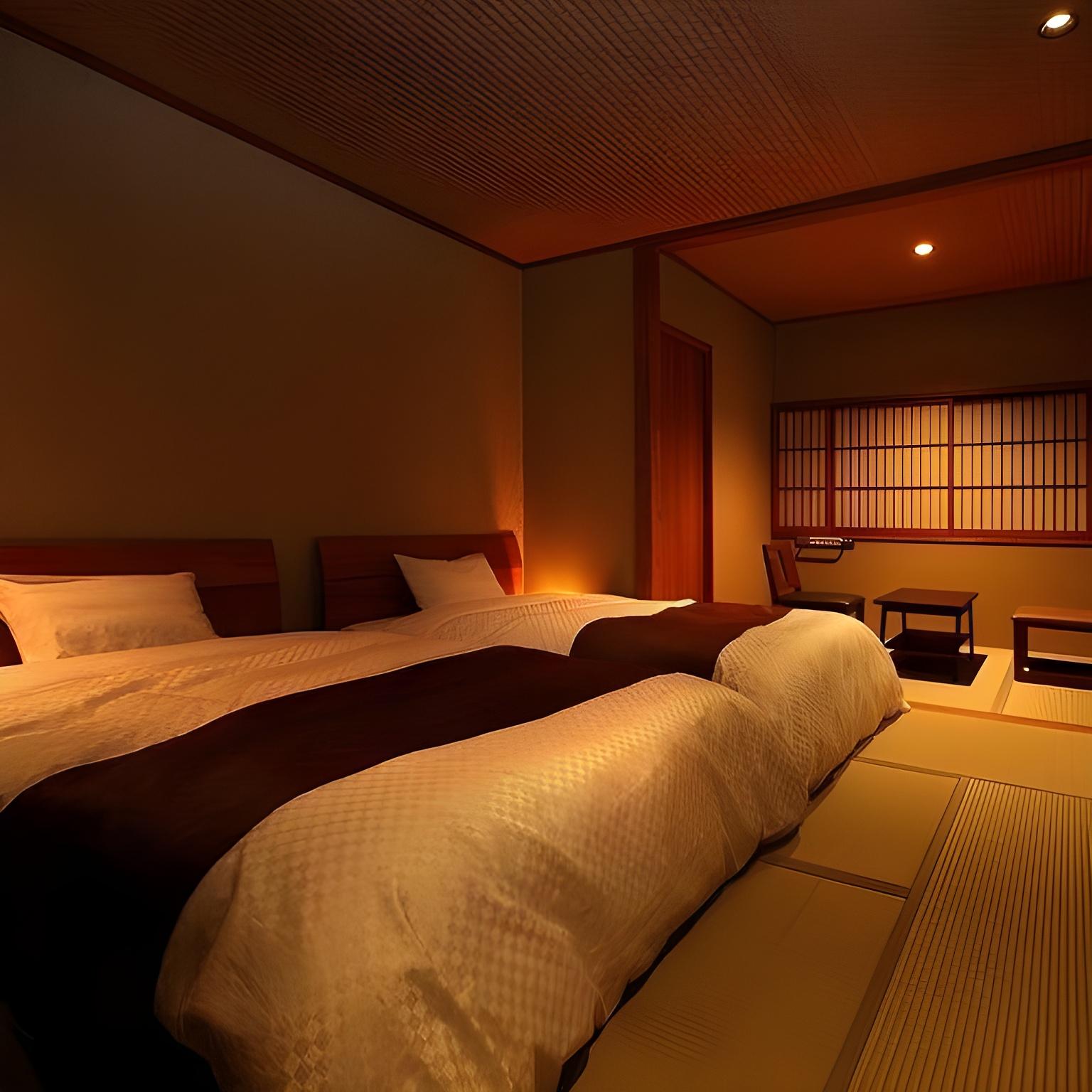 غرفة بسرير نصف مزدوج