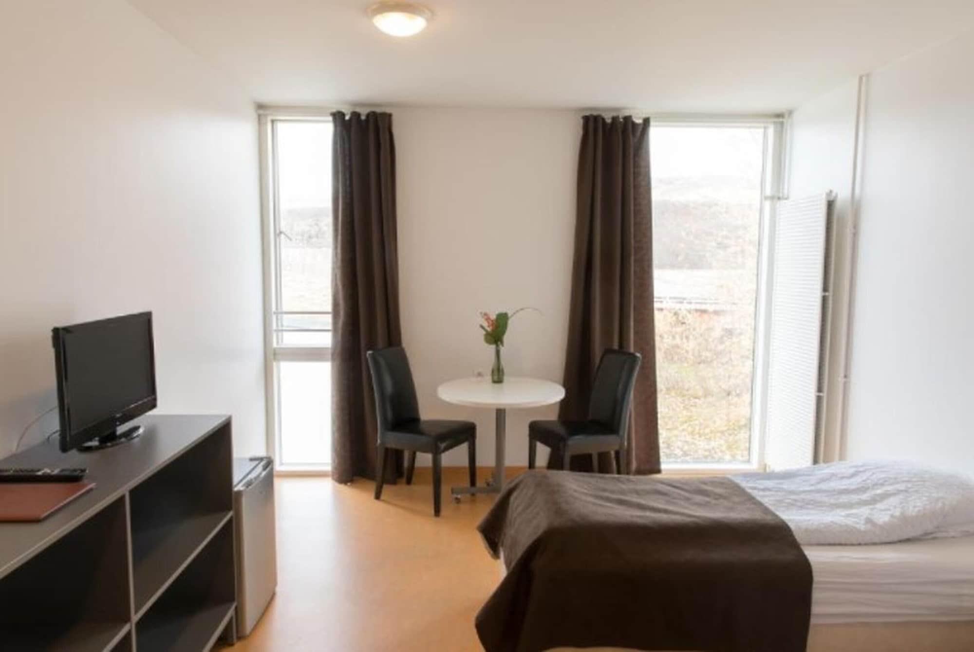 غرفة بسرير مزدوج بإطلالة على الجبل، Hotel Bifrost 2/4