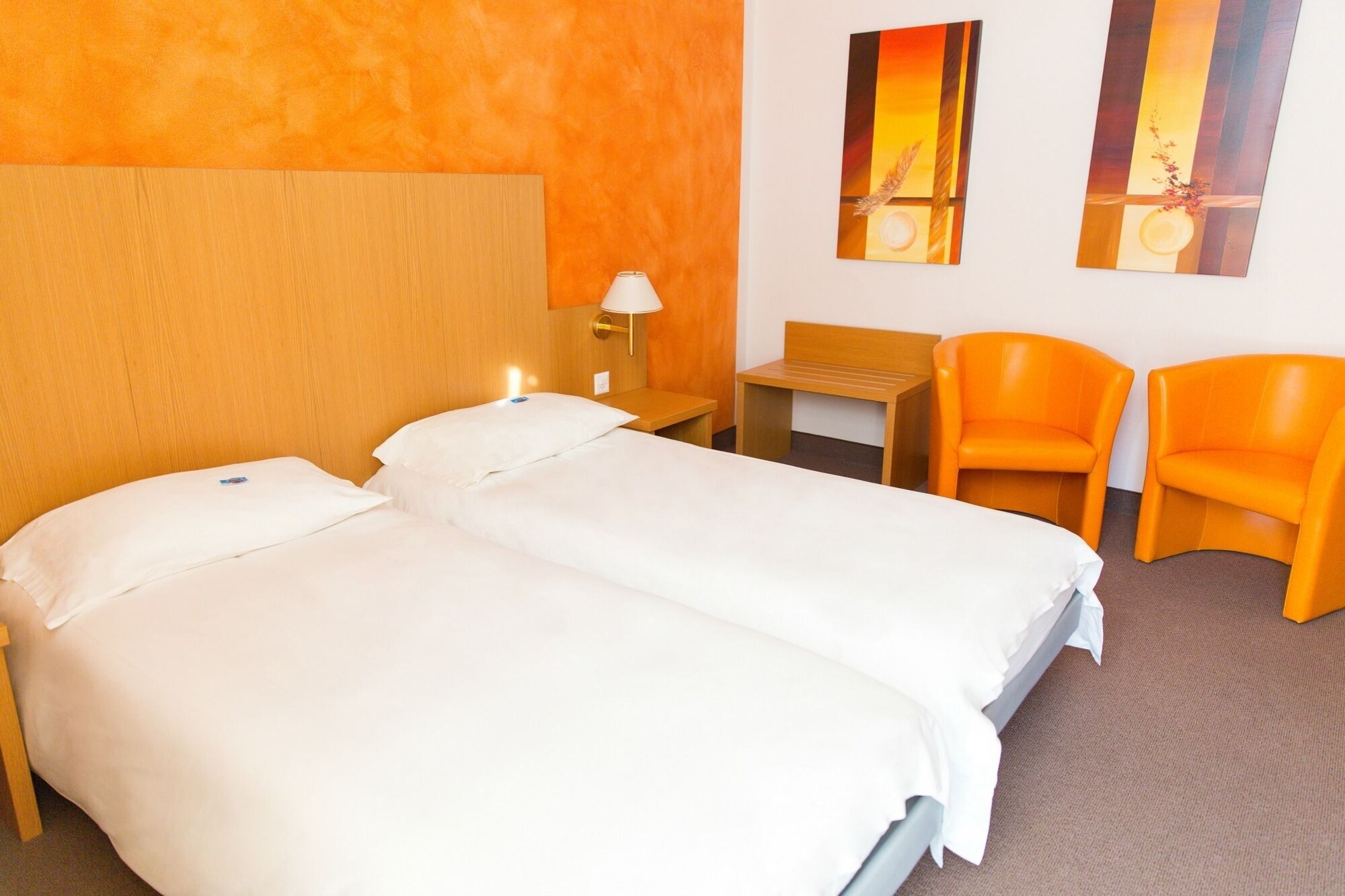 غرفة اقتصادية بسريرين منفصلين، Hotel Du Lac Locarno 3/5