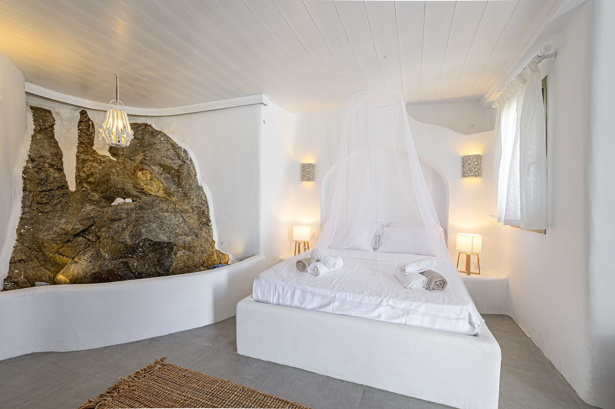 فيلا بريميوم بسريرين منفصلين وسريرين كوين بـ6 غرف نوم مع أريكة بمسبح خاص، 9 Muses Villas Mykonos 4/10