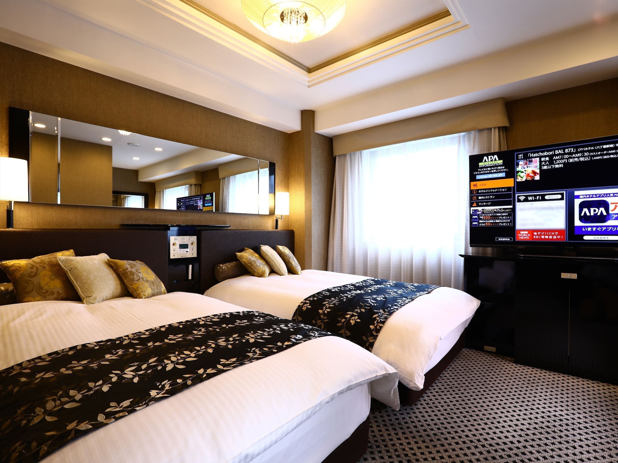 DELUXE, TWIN BEDS