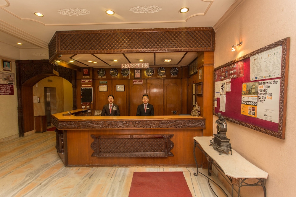 Lobby at Hotel Marshyangdi, KATHMANDU