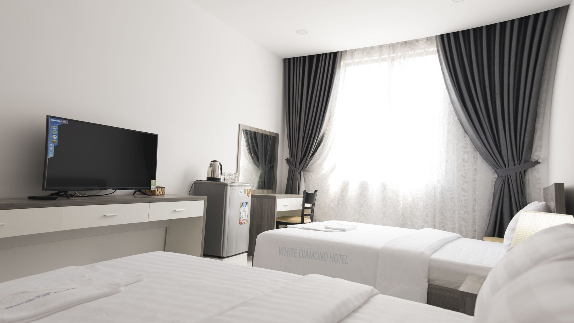 غرفة ديلوكس بسرير كوين بإطلالة على المدينة، White Diamond Hotel - Airport 5/9