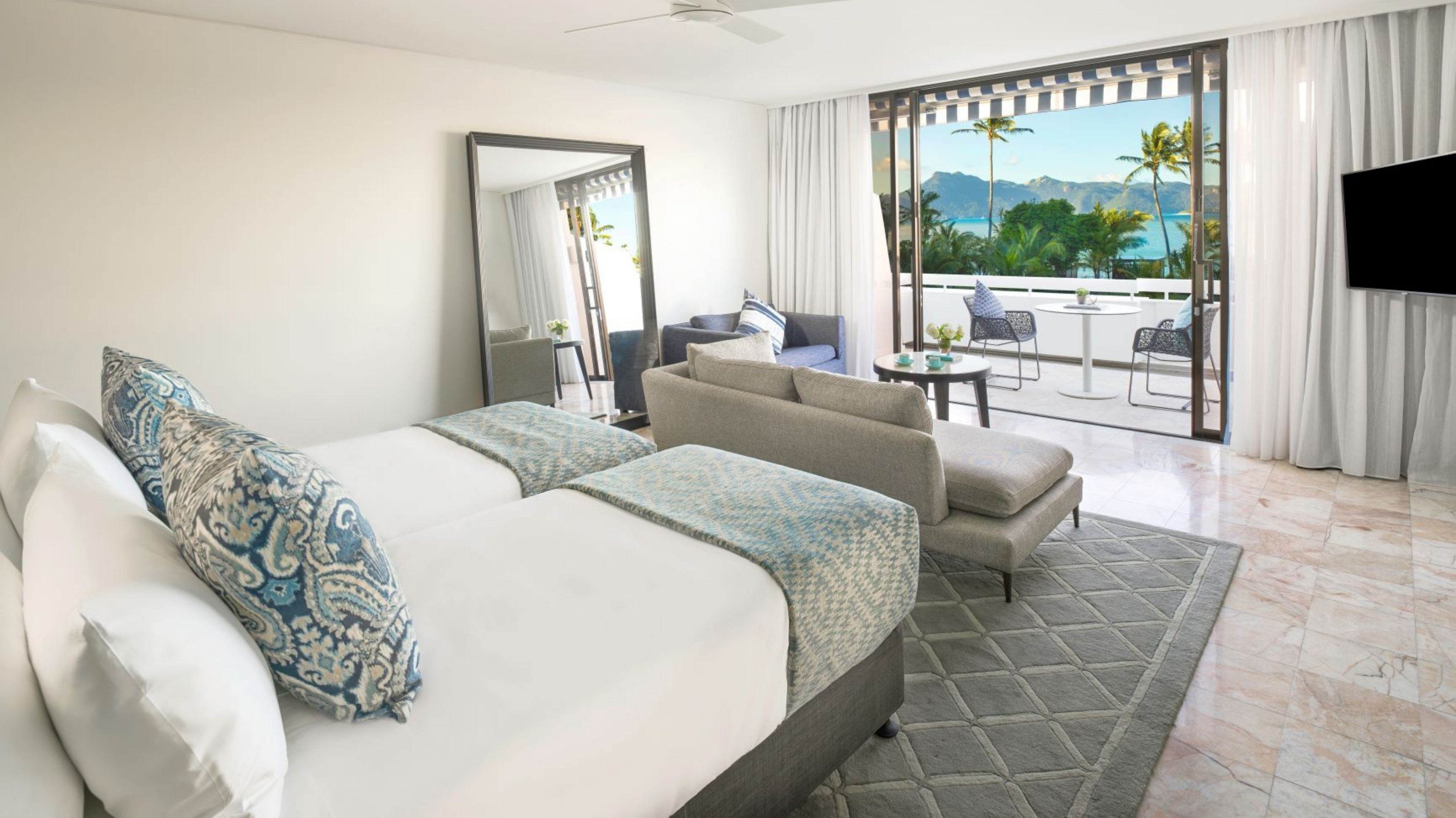 Lagoon, Premium, Twin Beds, Ocean View